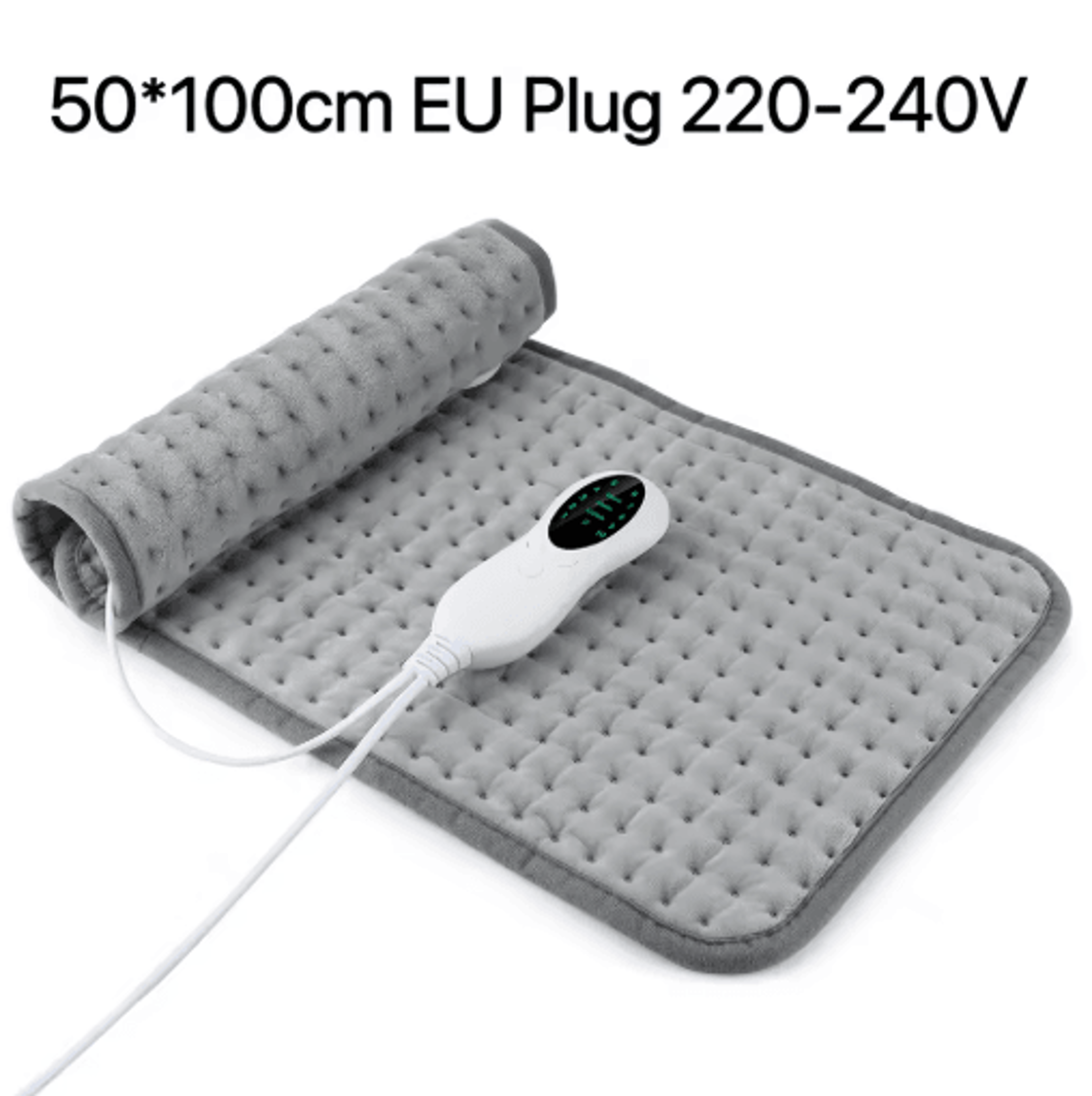 Electric Heating Pad With Timer  Adjustable Thermal Heated Cushion For Home  Office 7