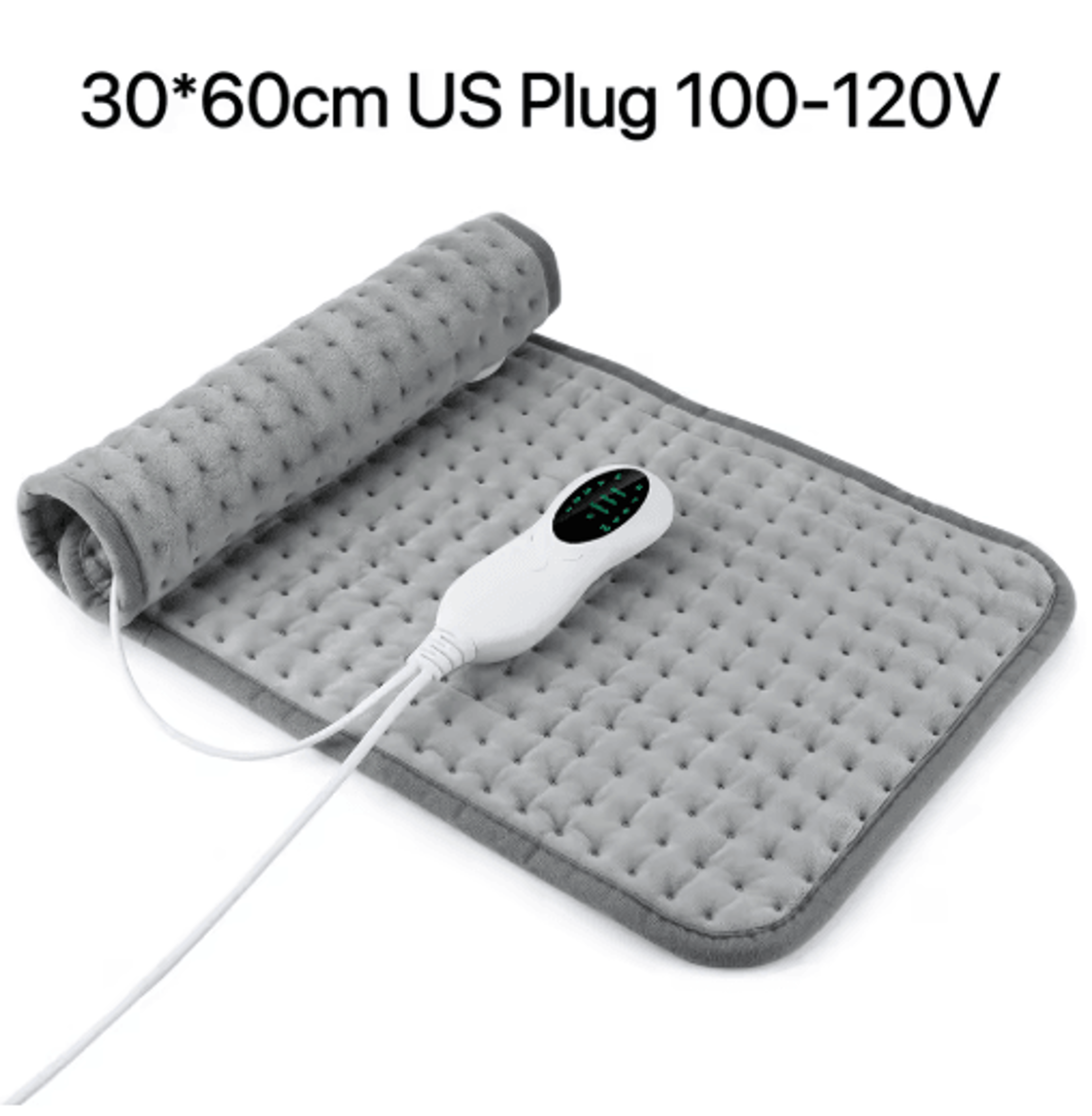 Electric Heating Pad With Timer  Adjustable Thermal Heated Cushion For Home  Office 8