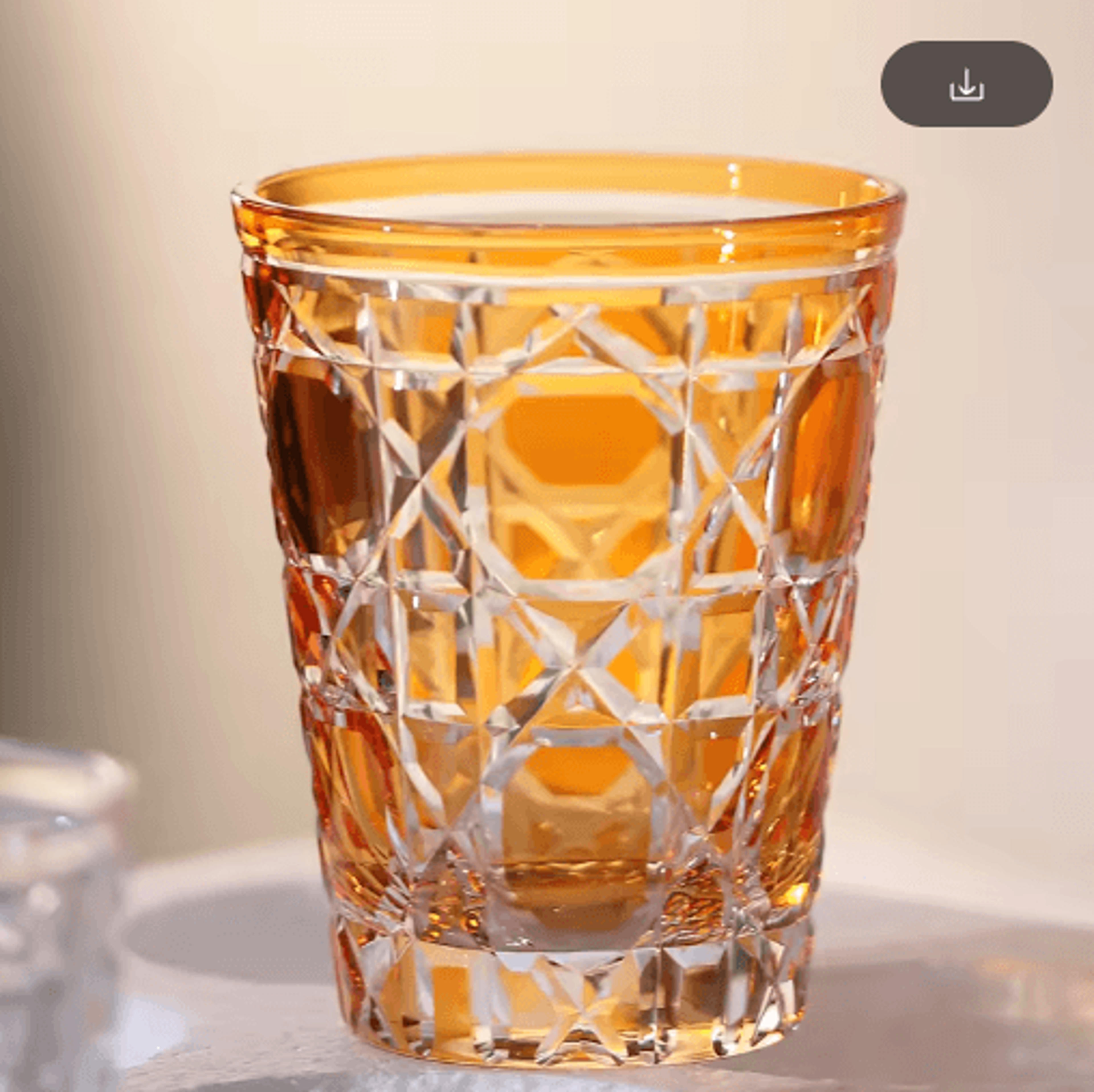 Hand Cut Multi Colored Cocktail Tumbler 260 Ml Colored Whiskey Glass For Coffee Water And Spirits 4