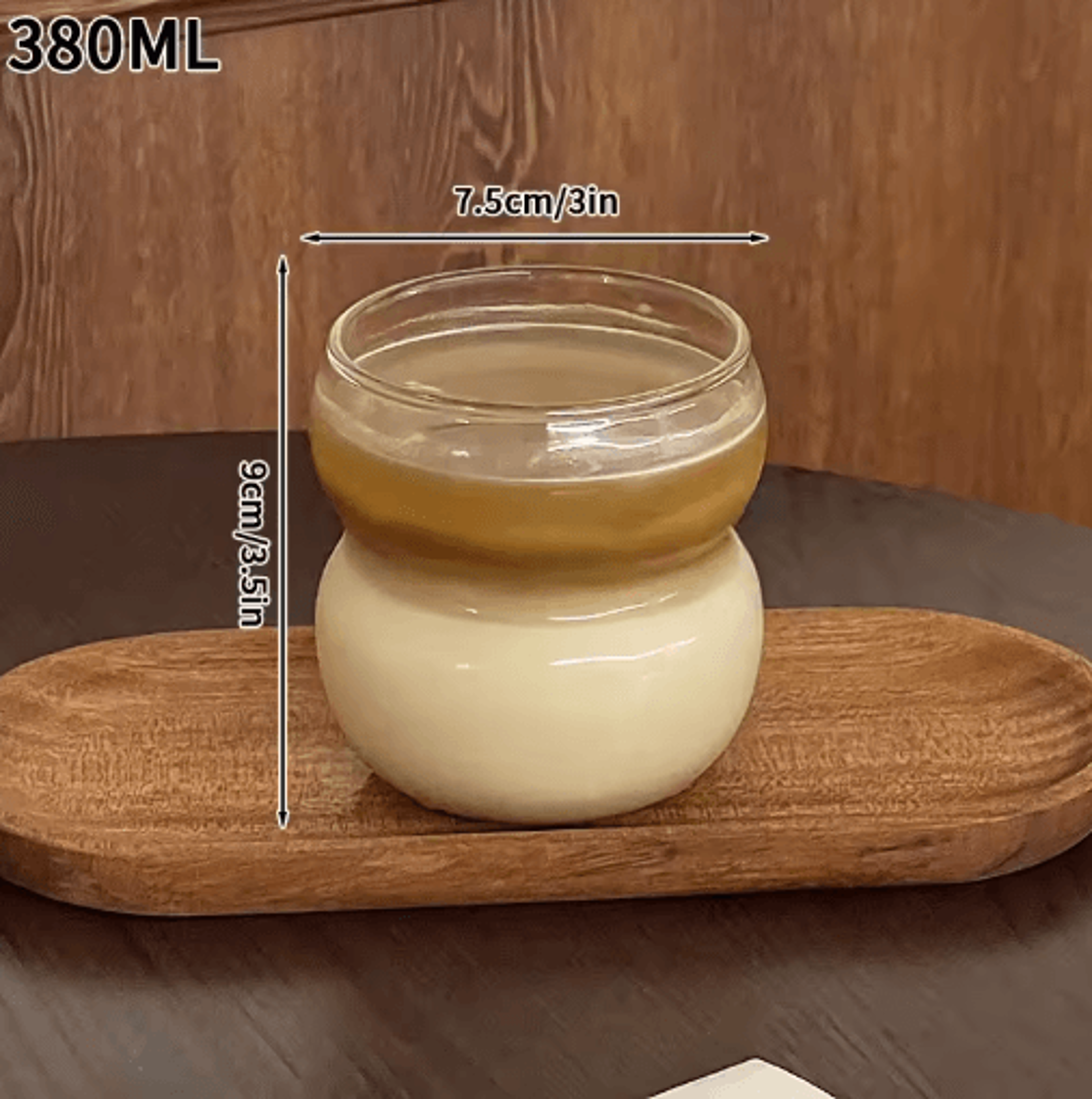 INS Style 3D Rose Glass Cup Heat Resistant Transparent Coffee And Juice Tumbler 7