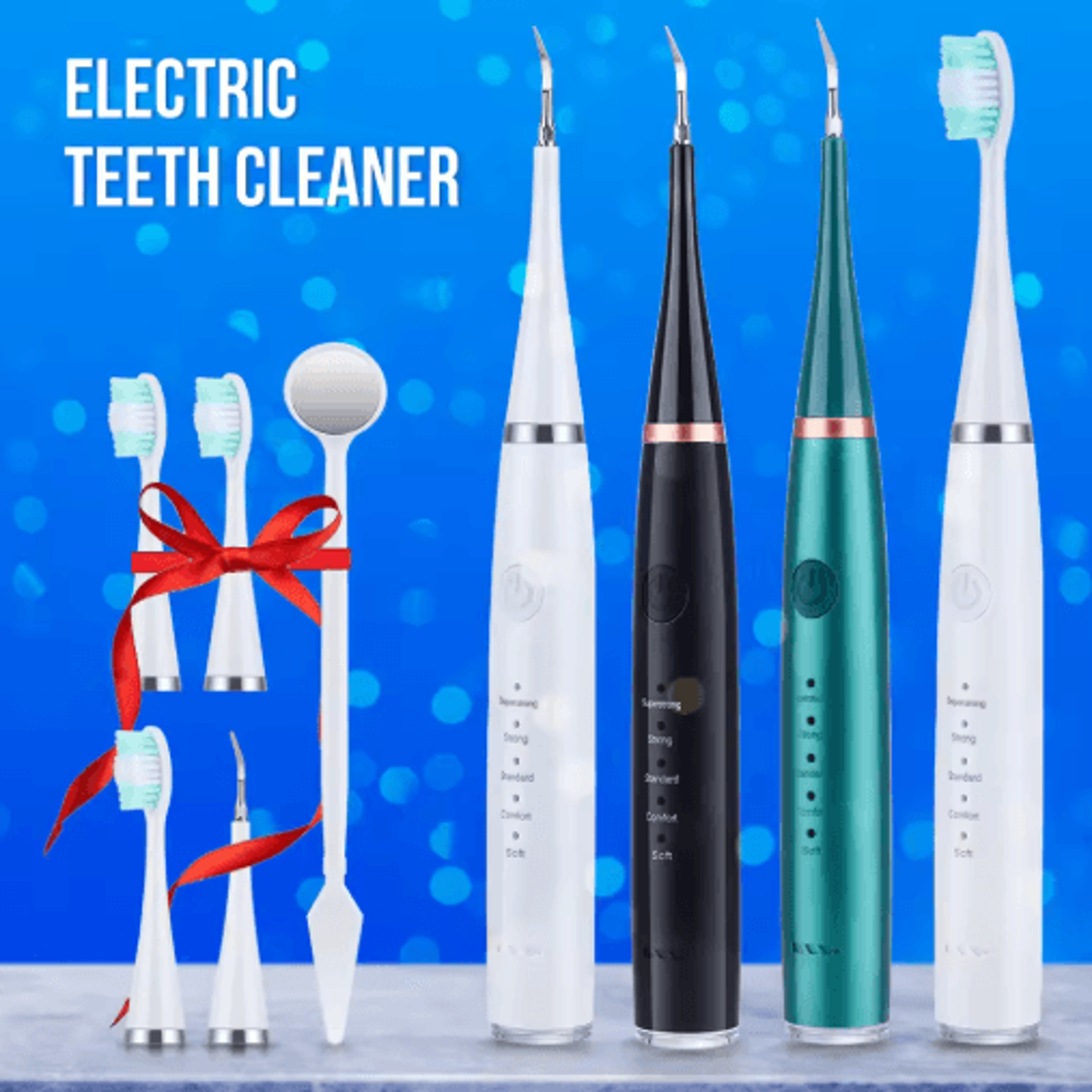 Sonic Electric Toothbrush Teeth Whitening Kit  Dental Cleaner For Coffee  Tea Stain Removal 7