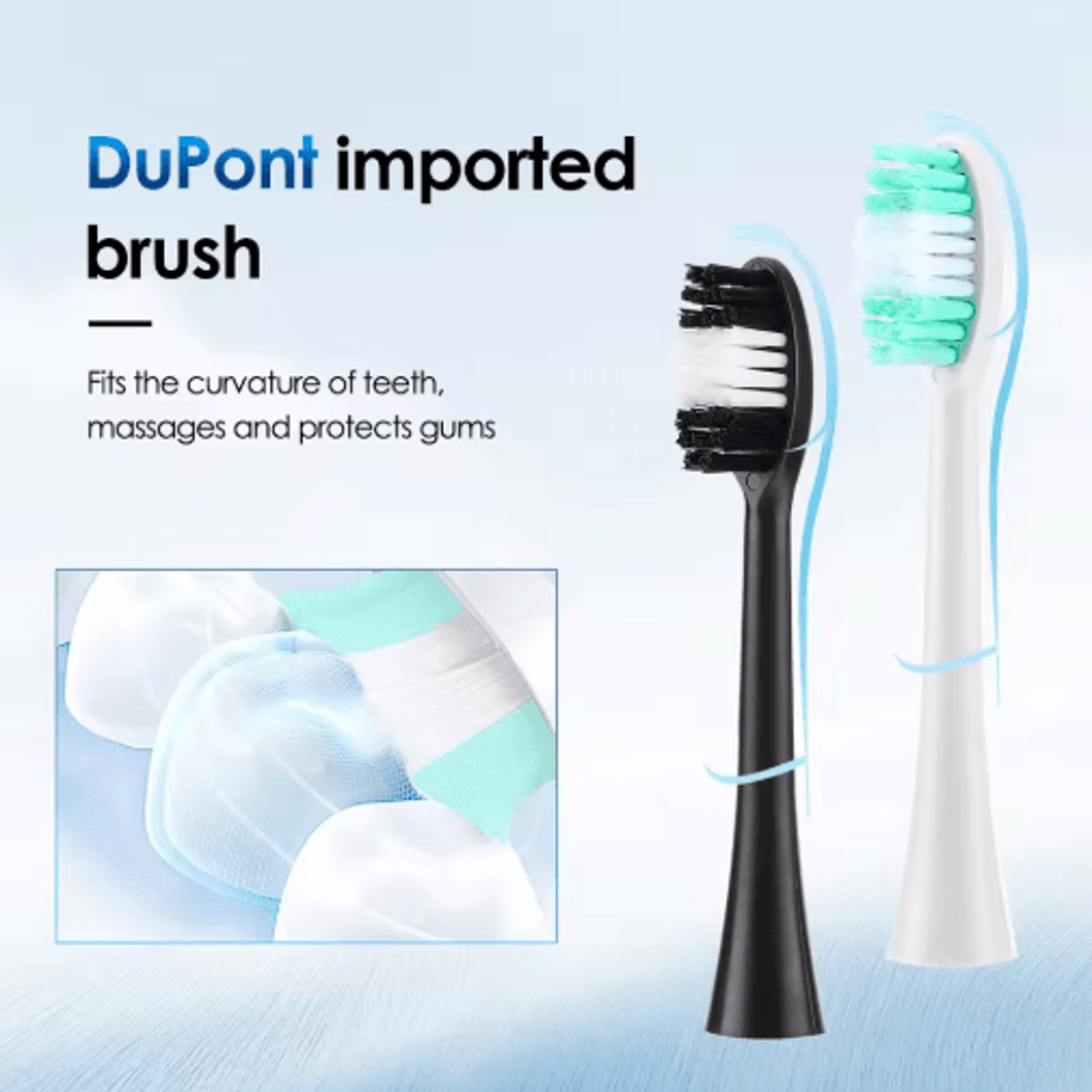Sonic Electric Toothbrush For Adults  31000 VPM Deep Clean With 6 Modes  6 Brush Heads 6
