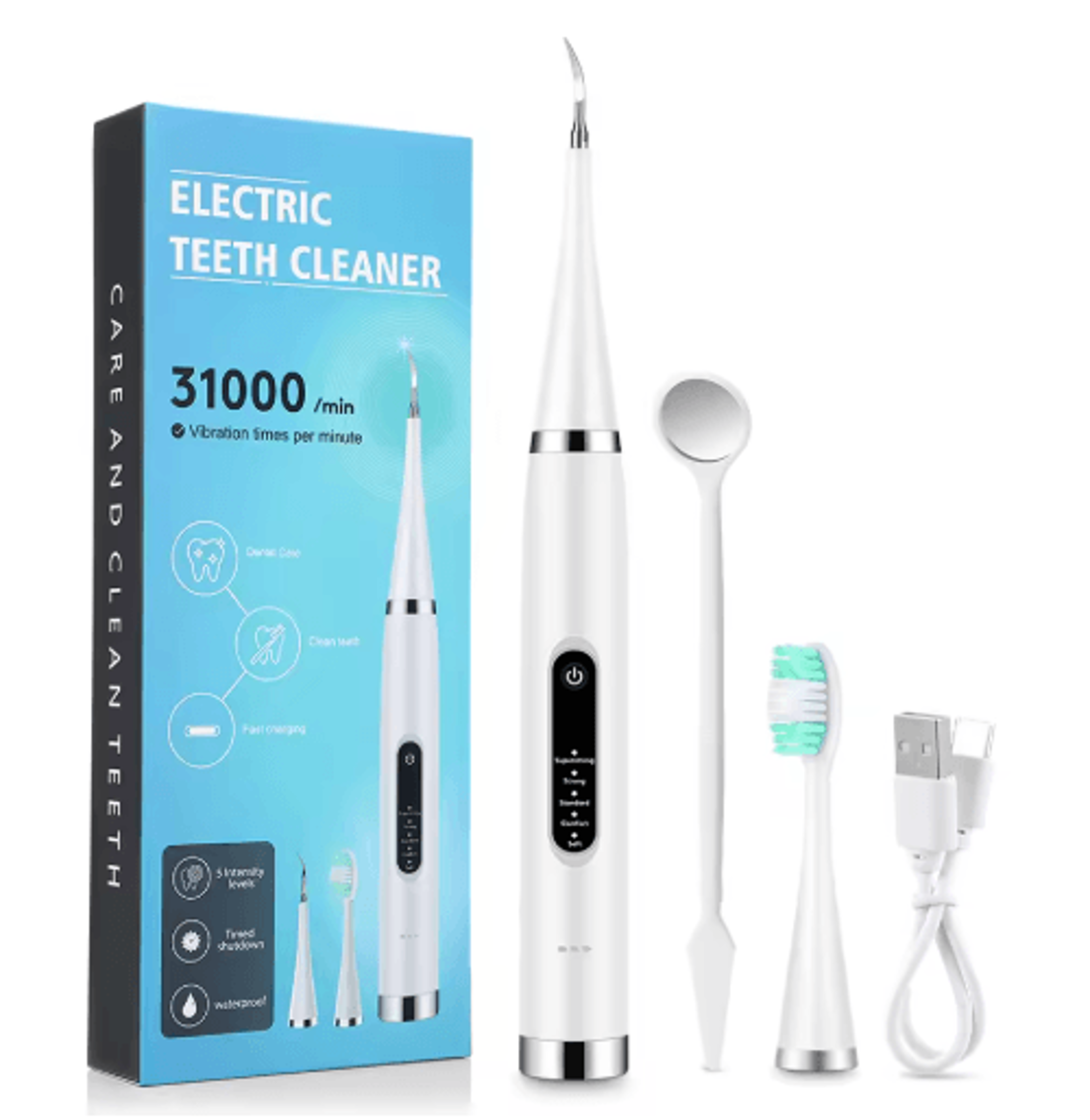 Portable Sonic Dental Scaler  Electric Tartar Remover  Teeth Whitening Tool 1