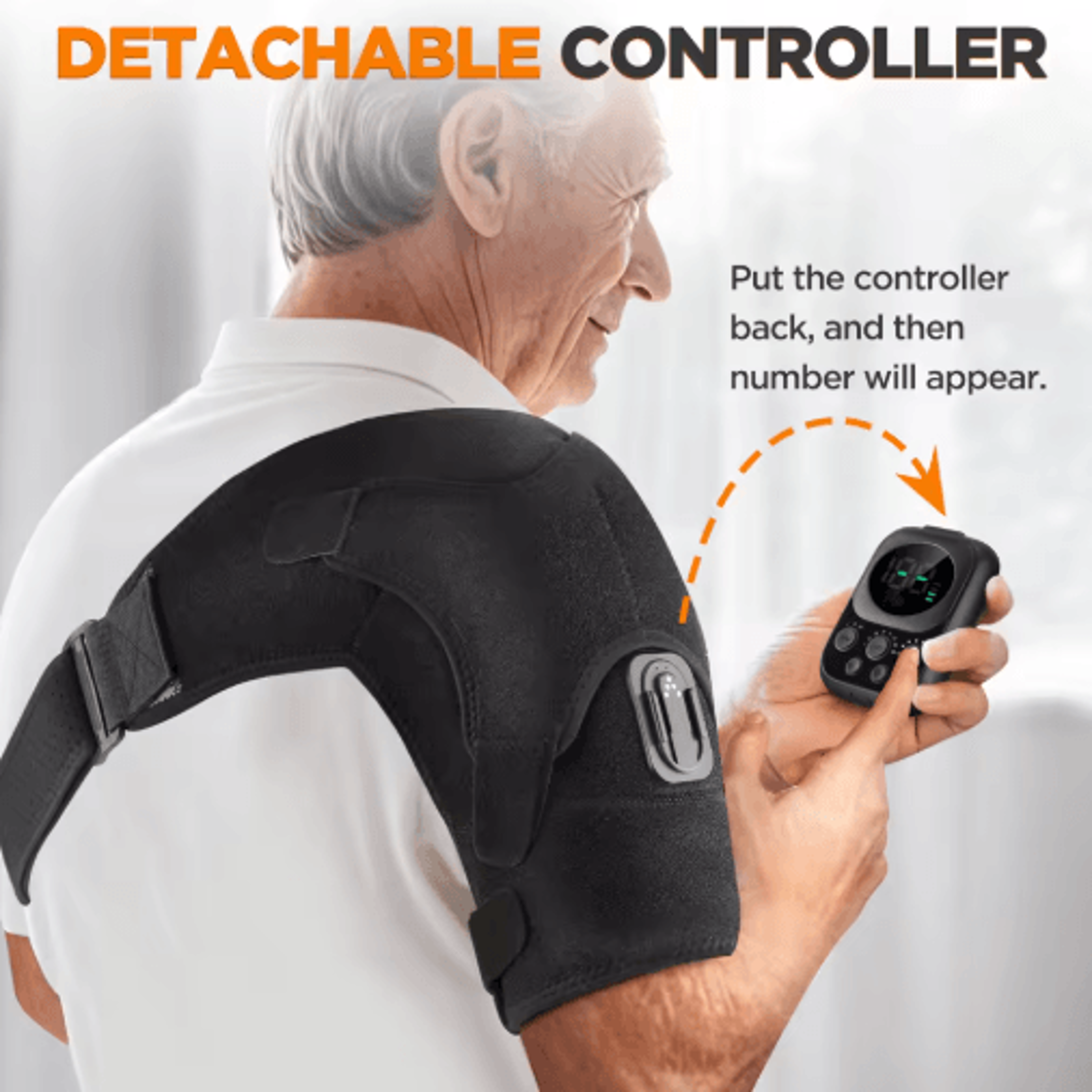 RelaxThera Pro Electric Shoulder Massager With Heat  Vibration Support 4
