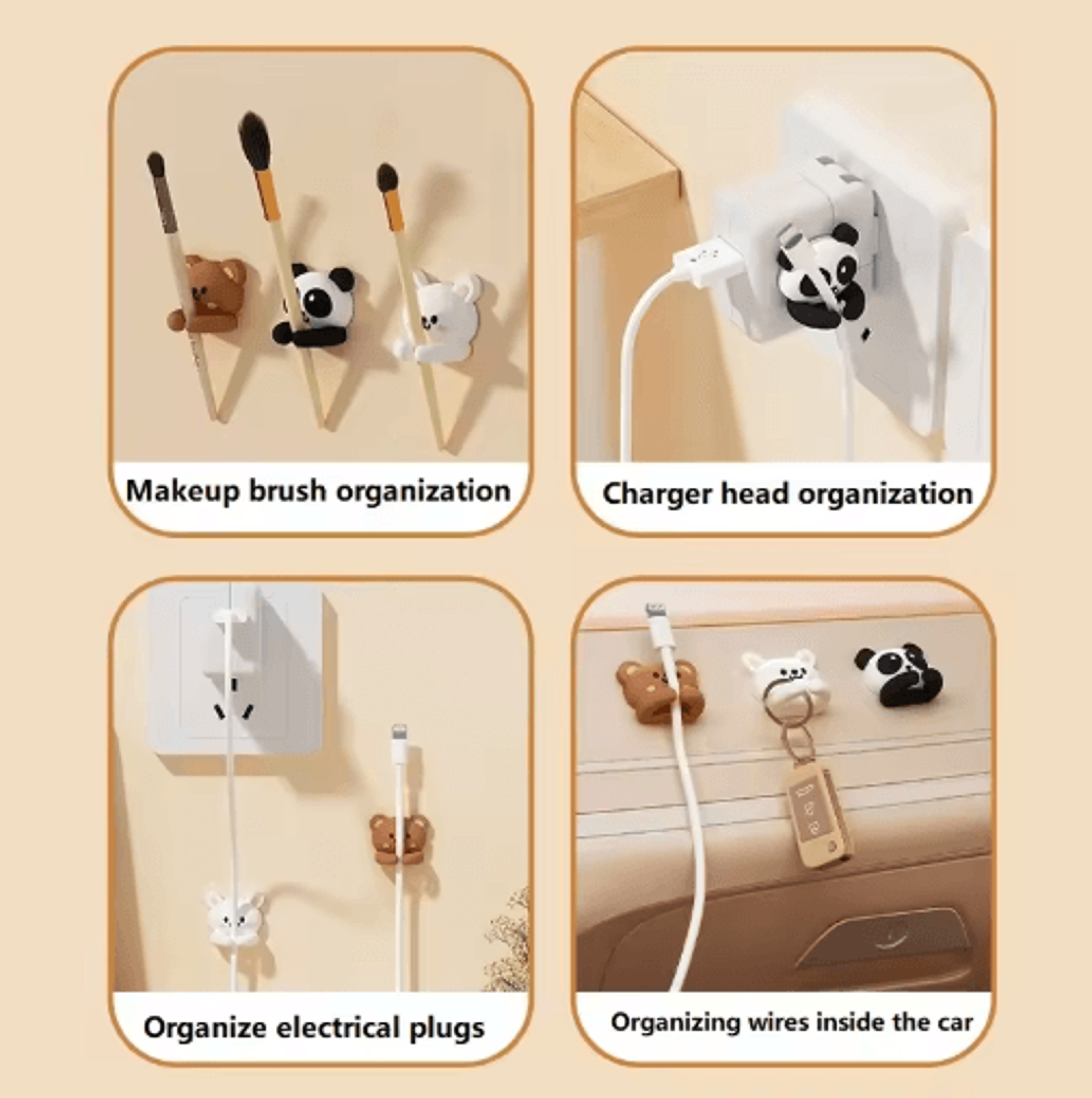 Cute Desk Cable Holder  Table Protector Organizer 7