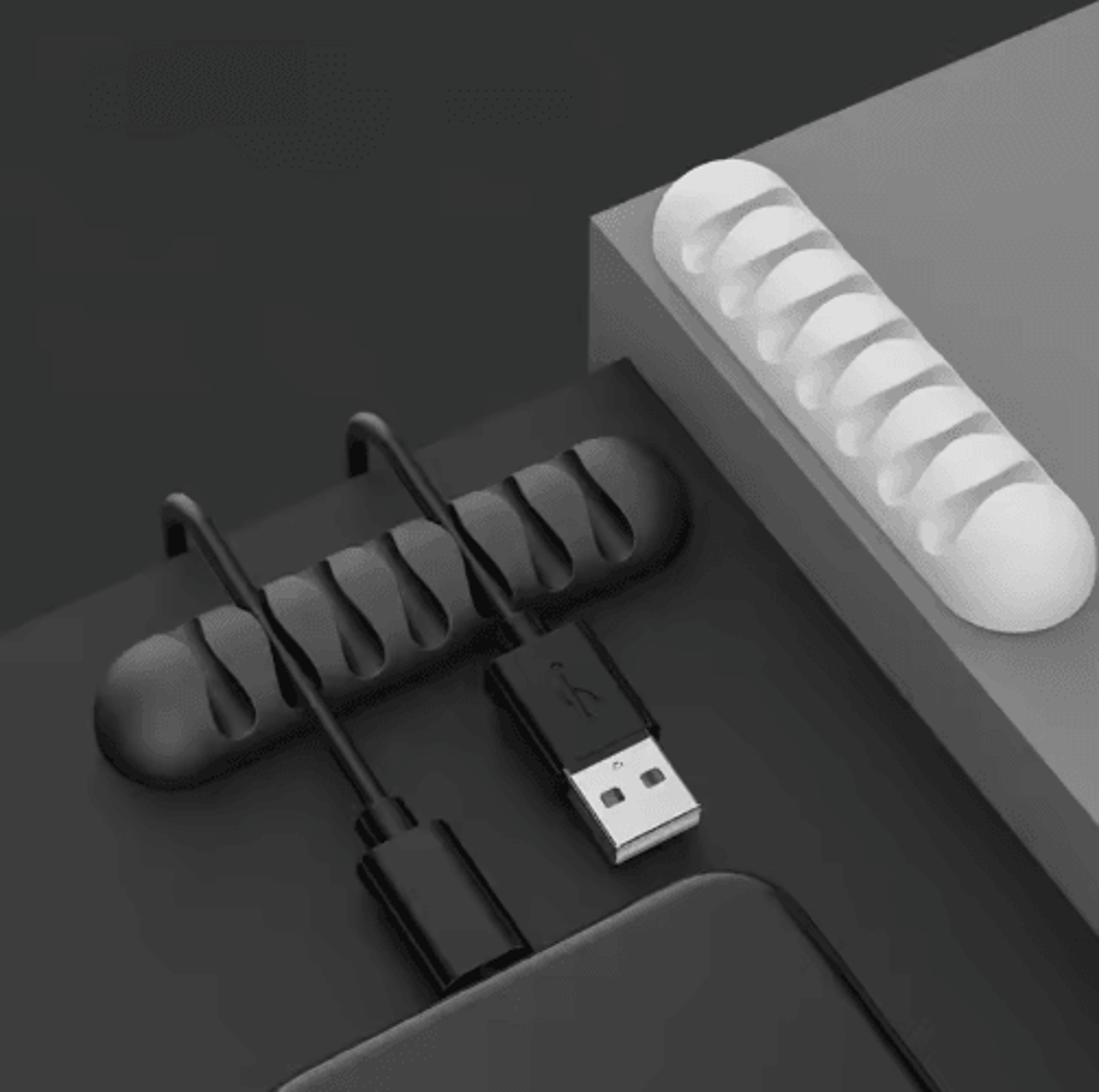 Smart Silicone Cable Holder  Flexible Wire Winder Organizer 5