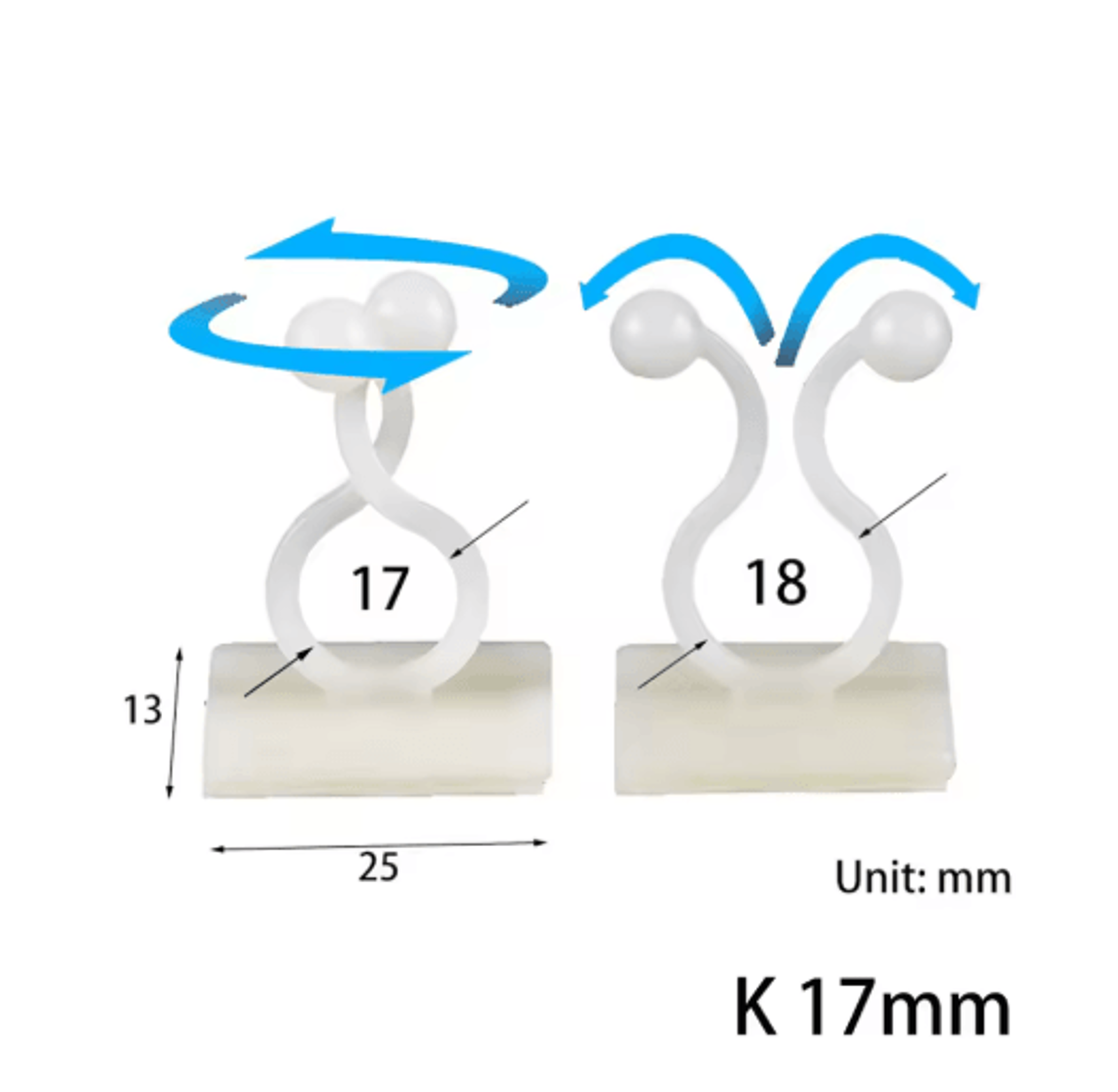 10 Pcs Charger Cable Organizer USB Winder Desktop Tidy Clips Management Wire Holder For Mouse Headp 2