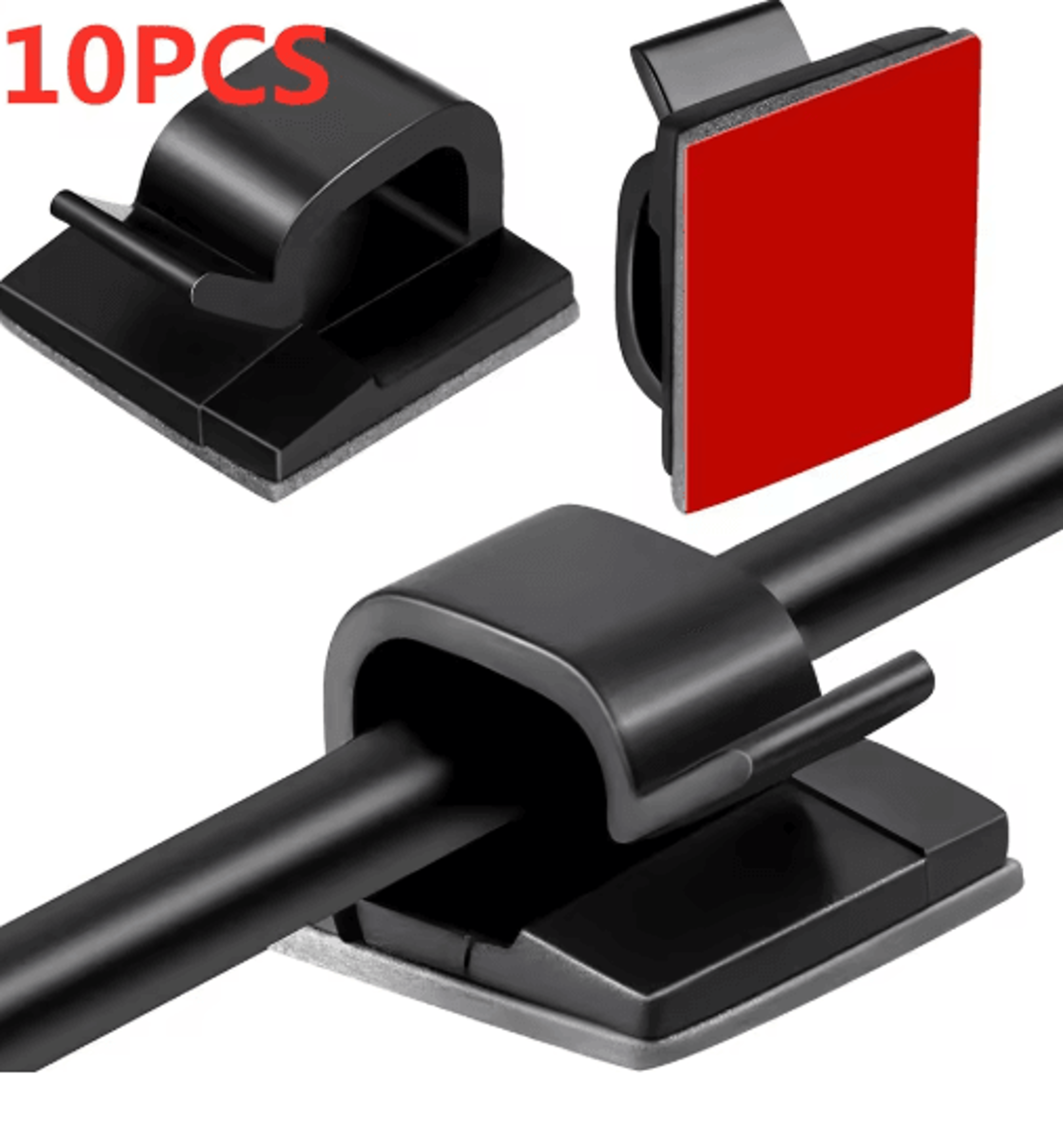 Self Adhesive Wire Organizer Cable Holder Clips For Desktop And PC Setup 13