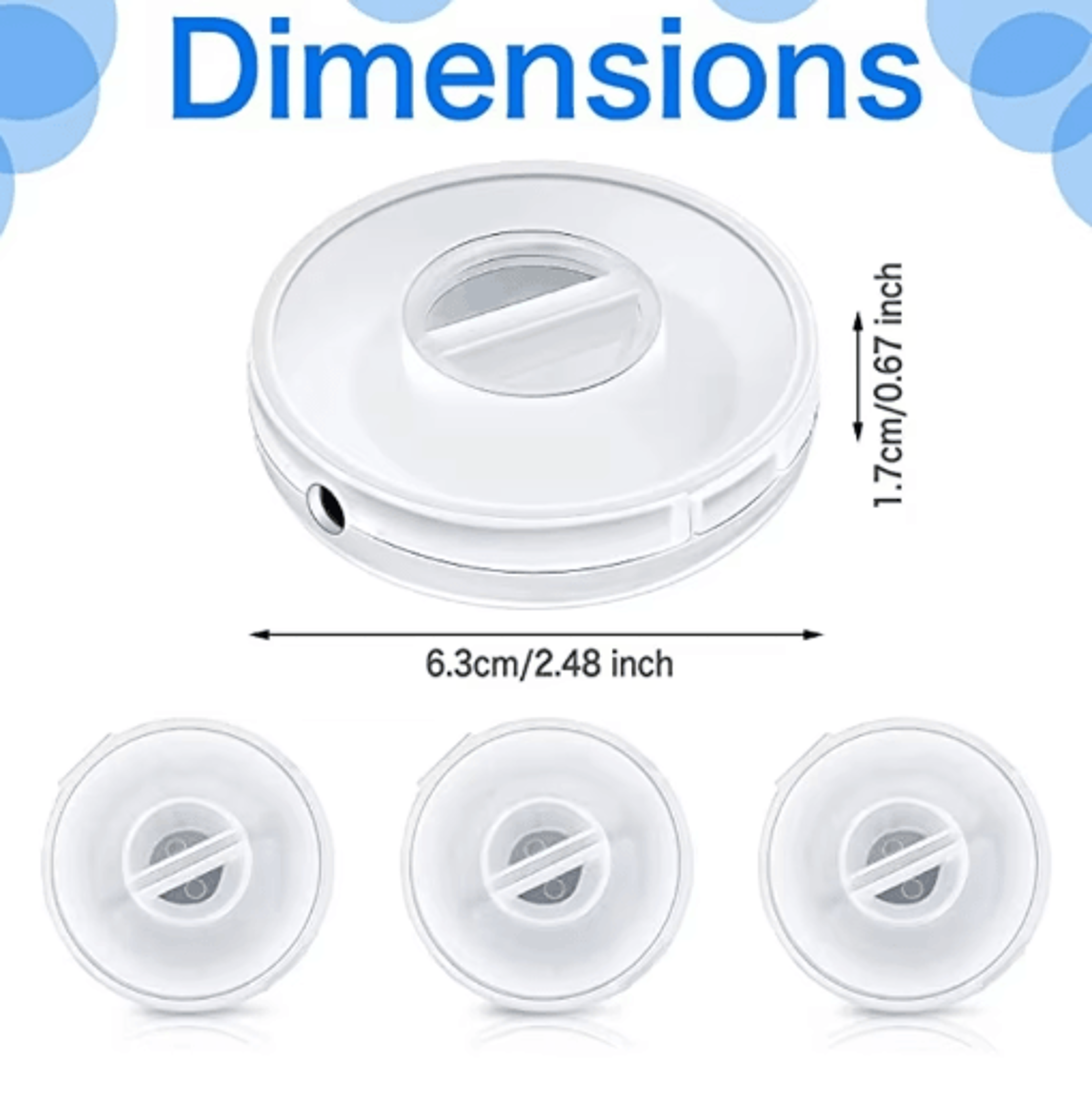 Portable Transparent Cable Organizer With Retractable Winder 4