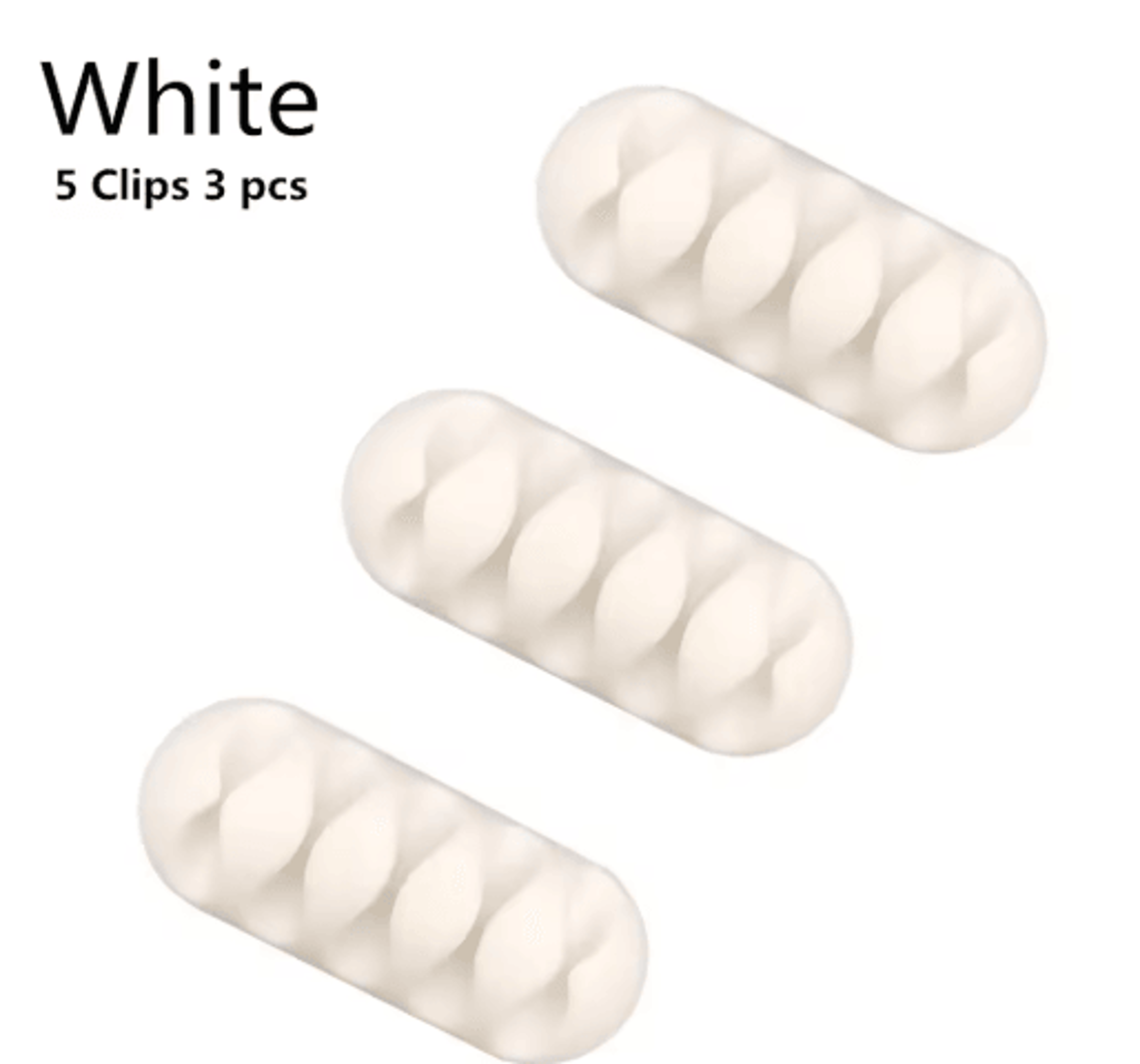 Silicone USB Cable Clip Winder Desk Organizer 1