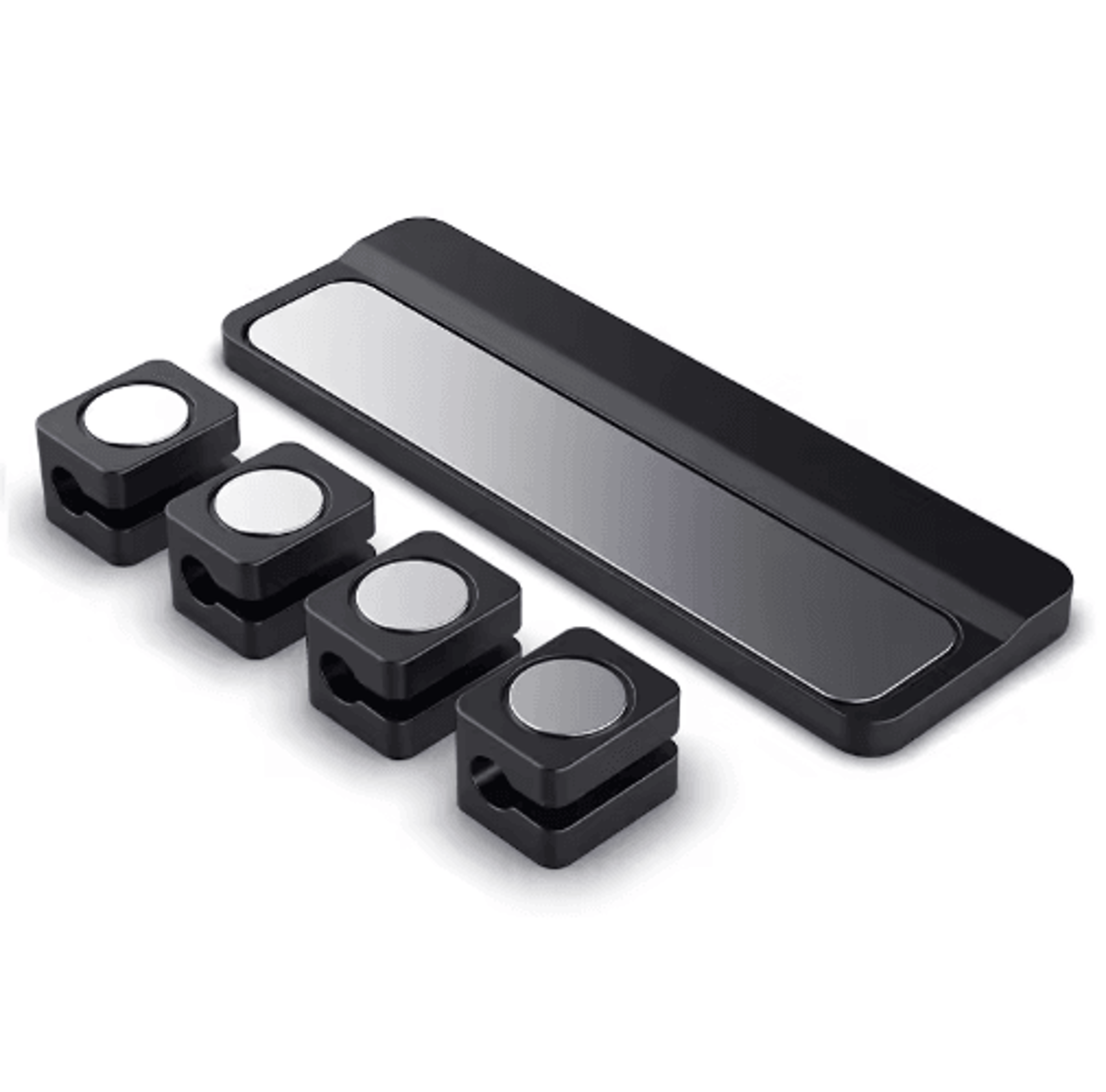 Magnetic Silicone Cable Winder With Adhesive Fixer 1