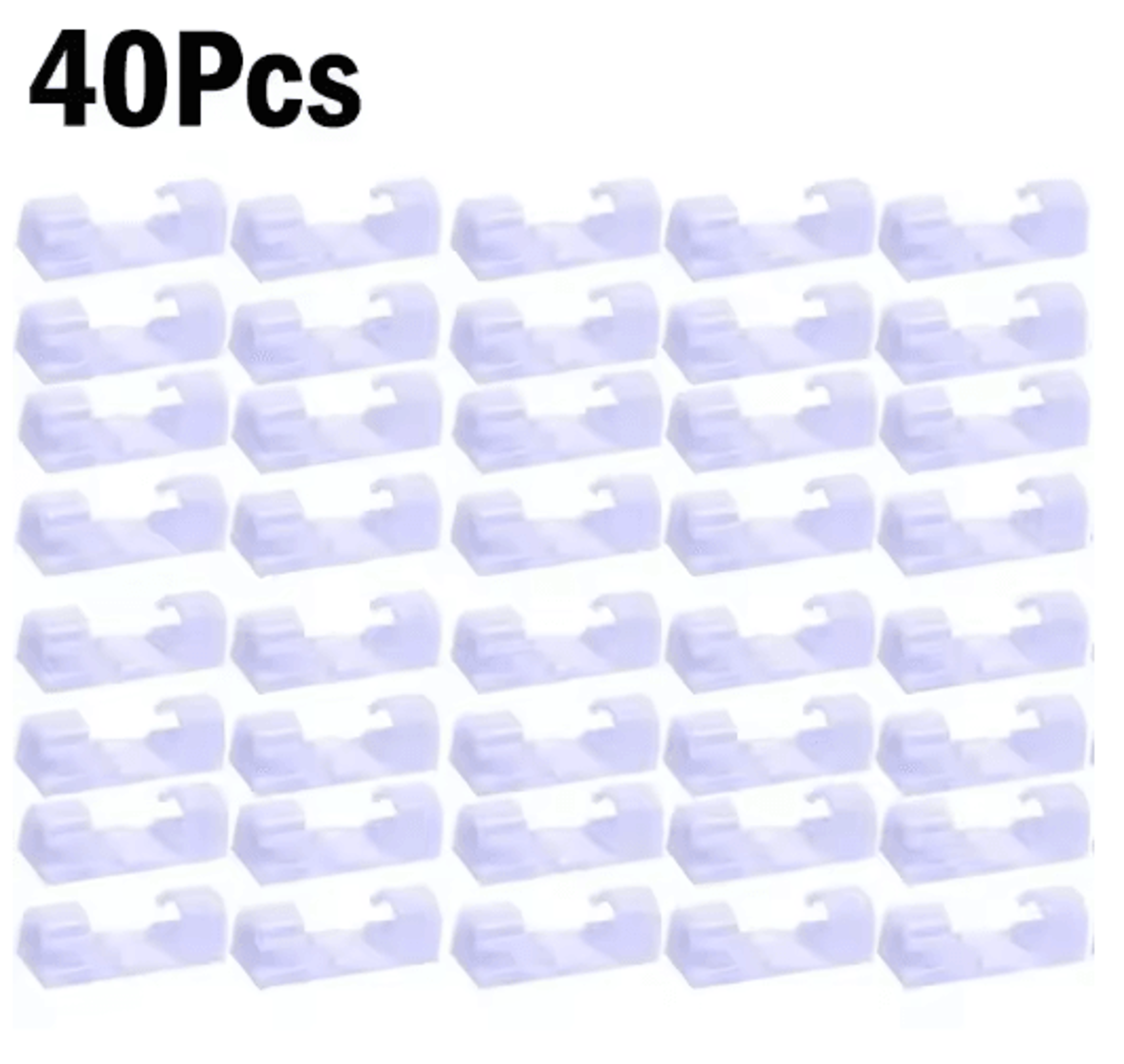 SelfAdhesive Cable Organizer Clips For Desktop And Wall Use 6