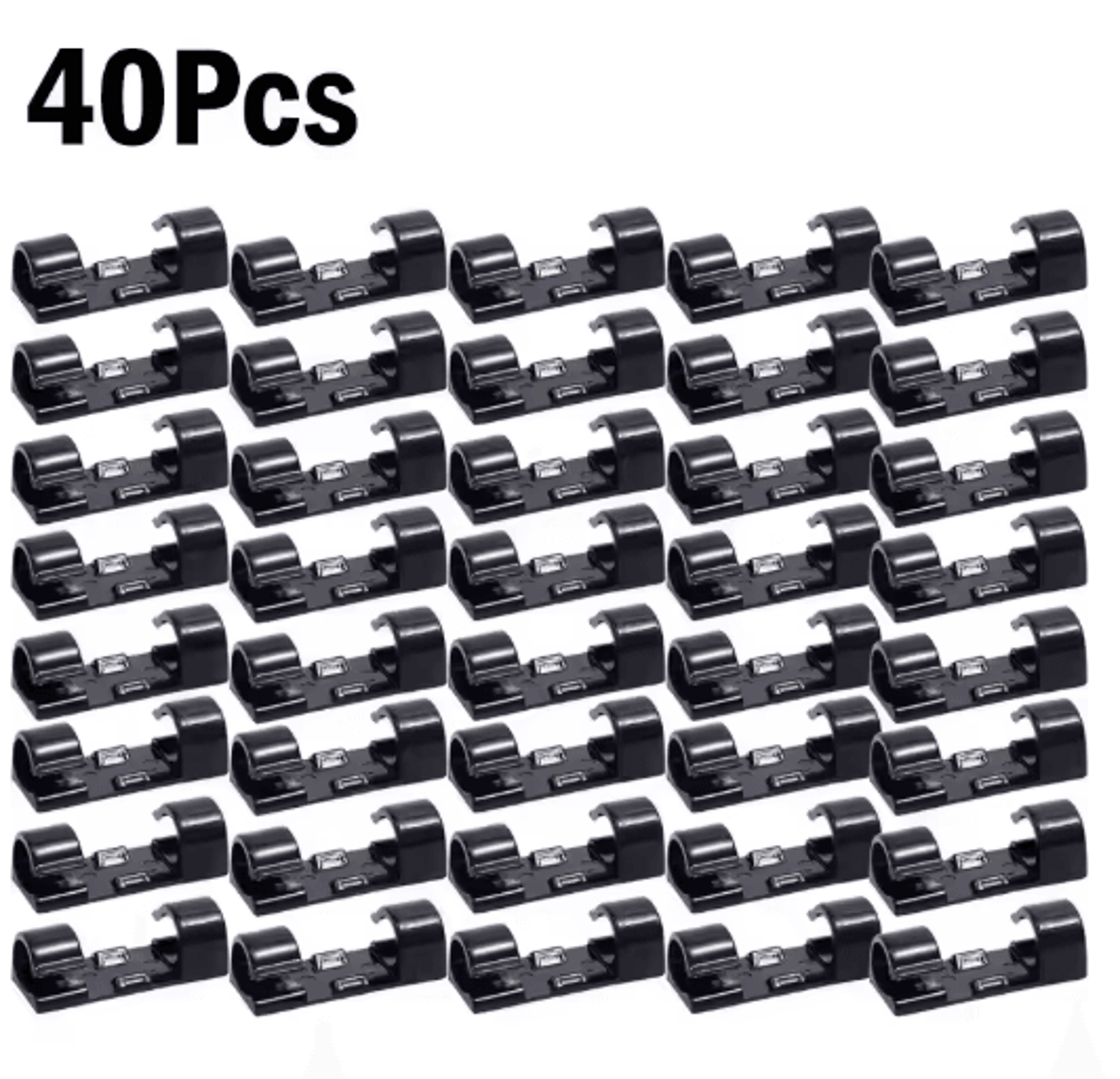 SelfAdhesive Cable Organizer Clips For Desktop And Wall Use 7