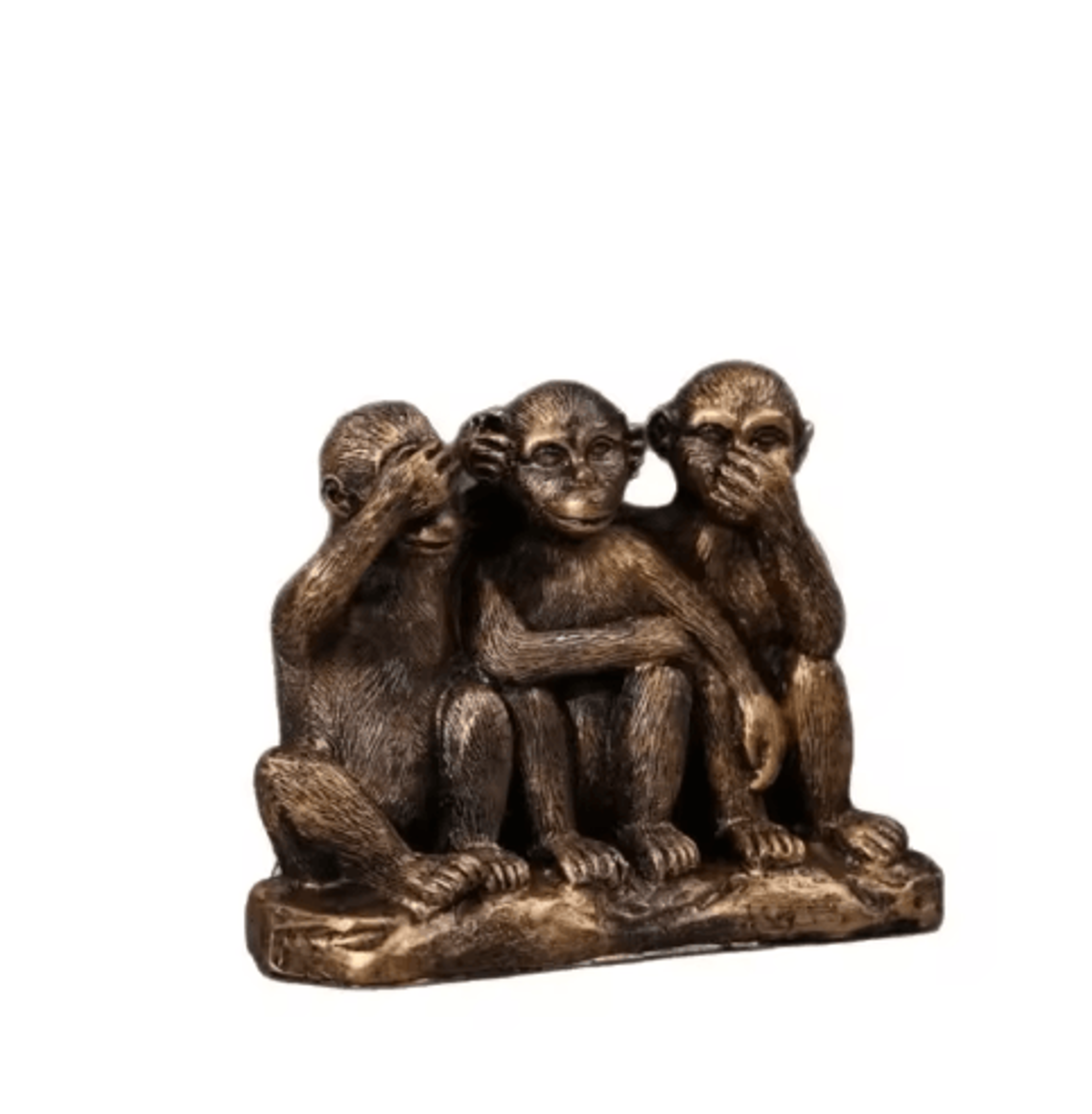 Creative Three Wise Monkeys Resin Figurine For Home Decor  Gifting 2