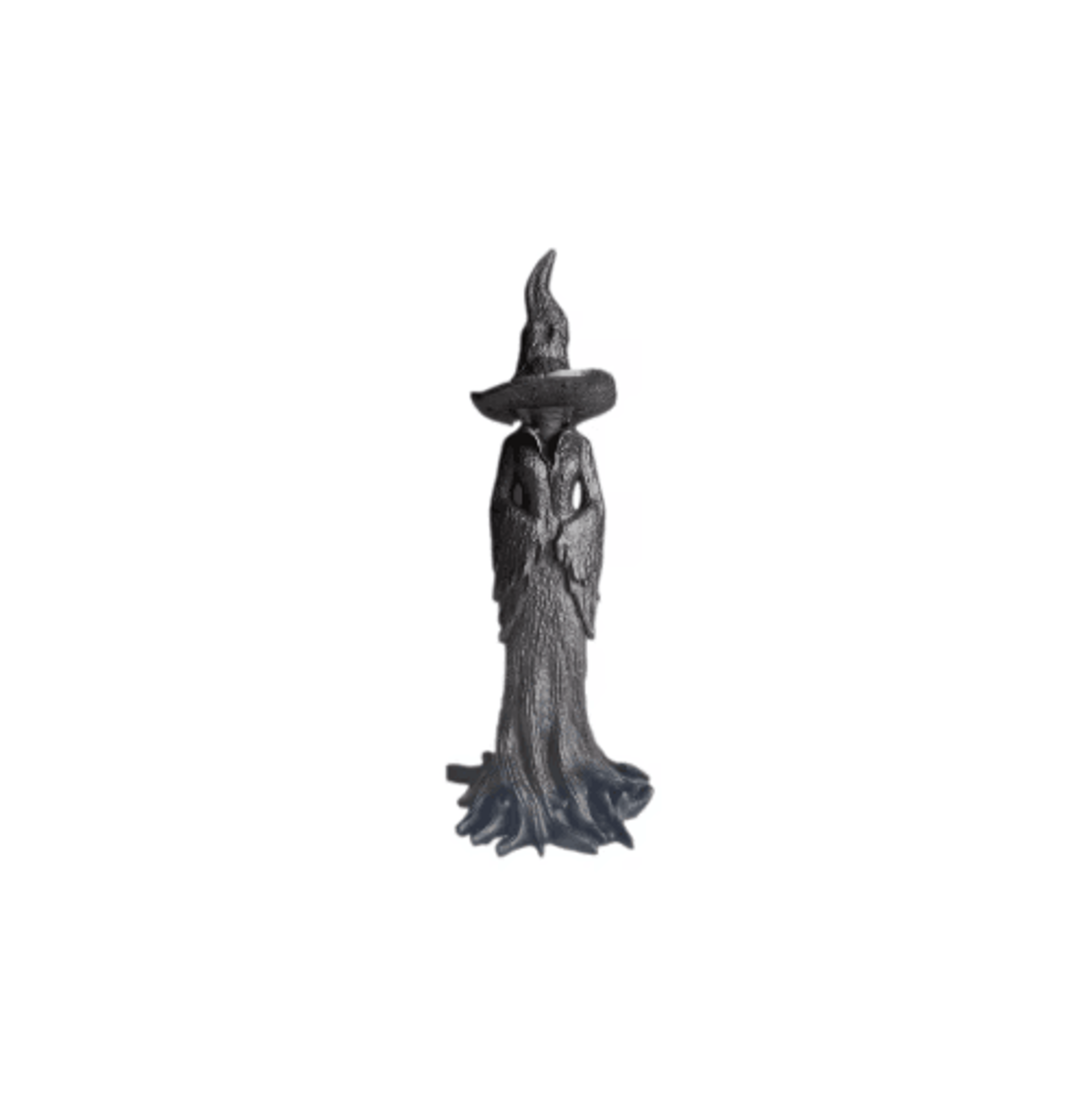 Gothic Witch Statue With Withered Tree Texture Spooky Halloween Desktop Decor 2