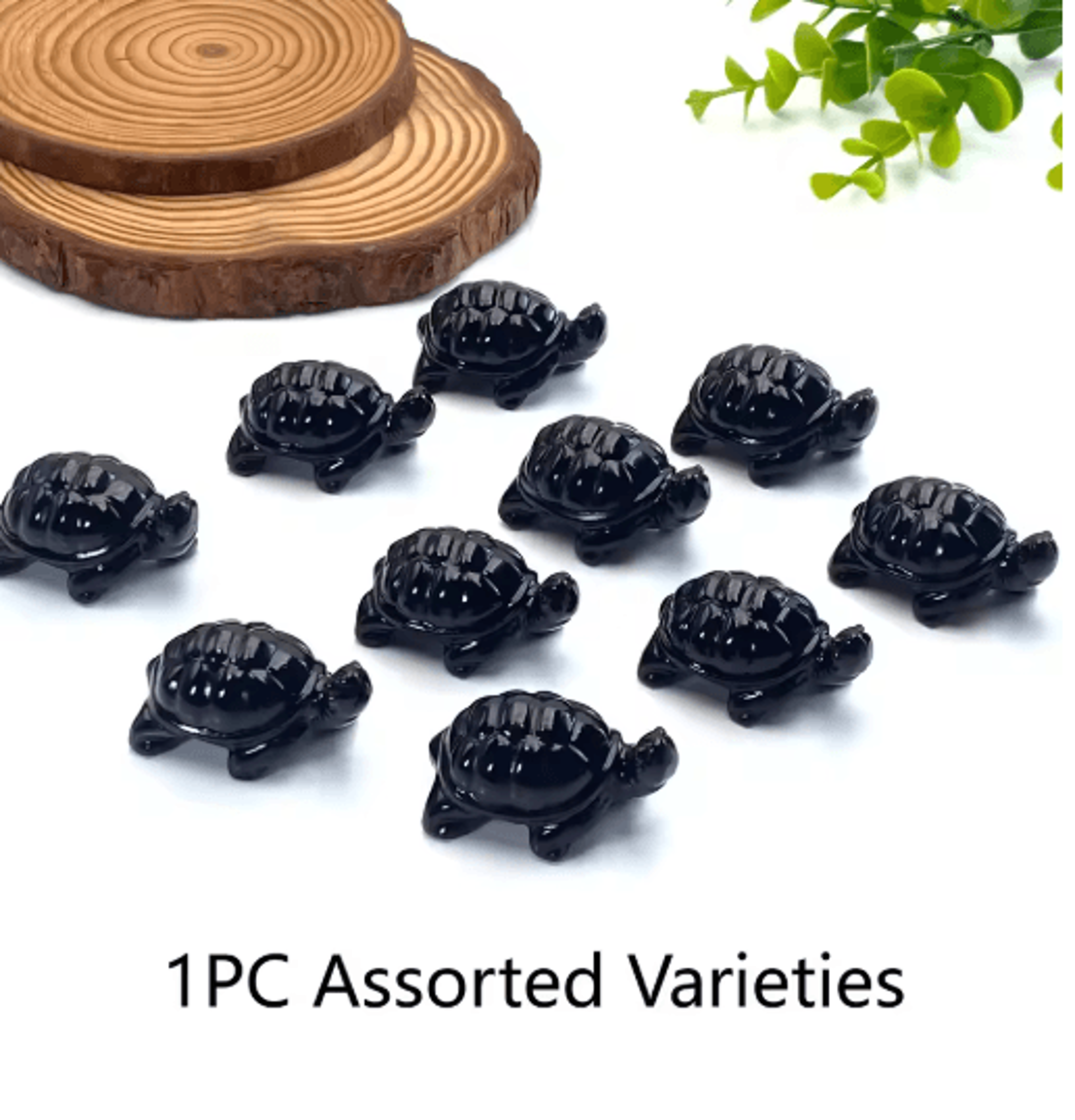 Obsidian Tortoise Carving Symbolic Crystal Animal Figurine For Home Decor  Gifting 1