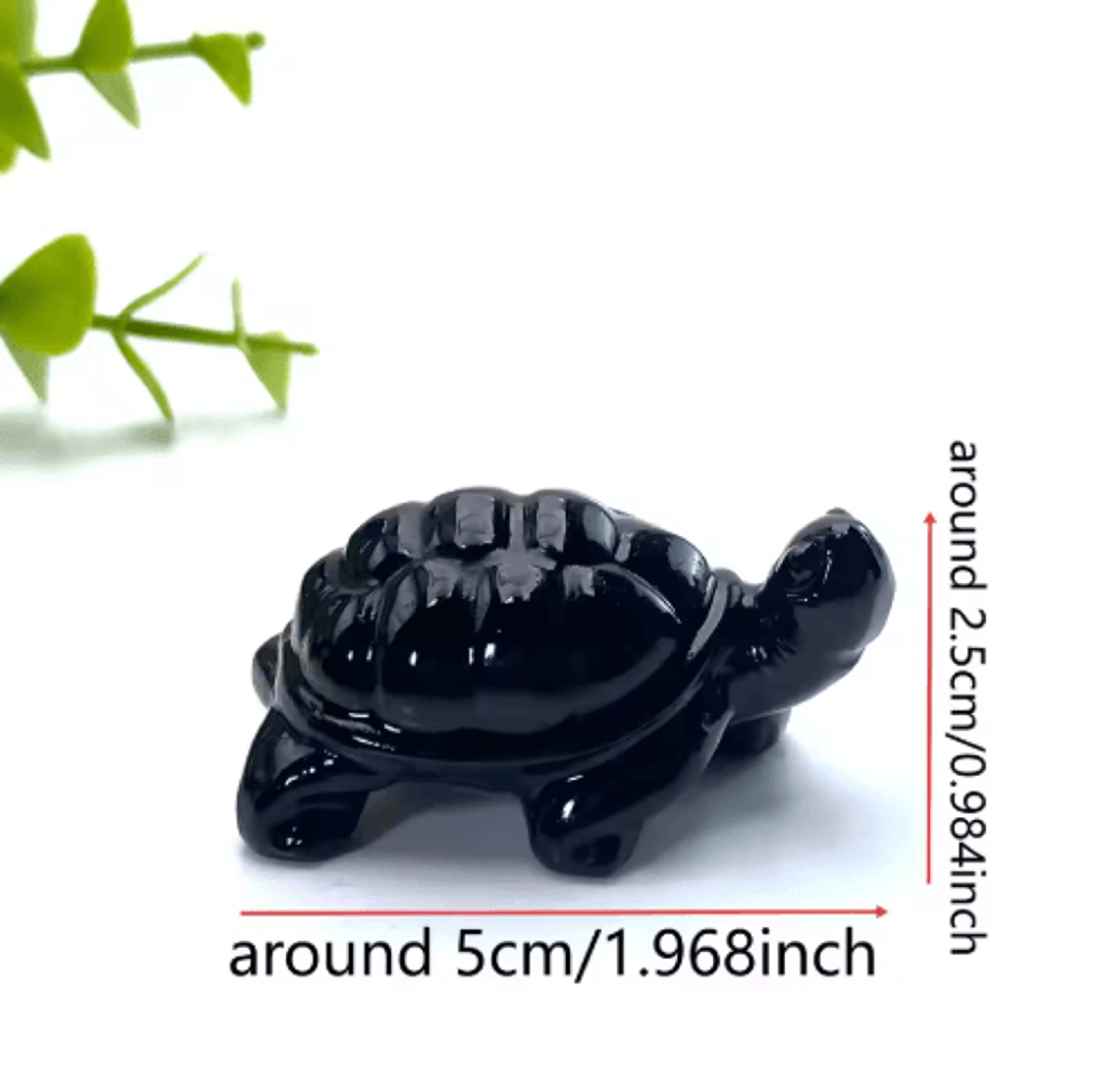 Obsidian Tortoise Carving Symbolic Crystal Animal Figurine For Home Decor  Gifting 5