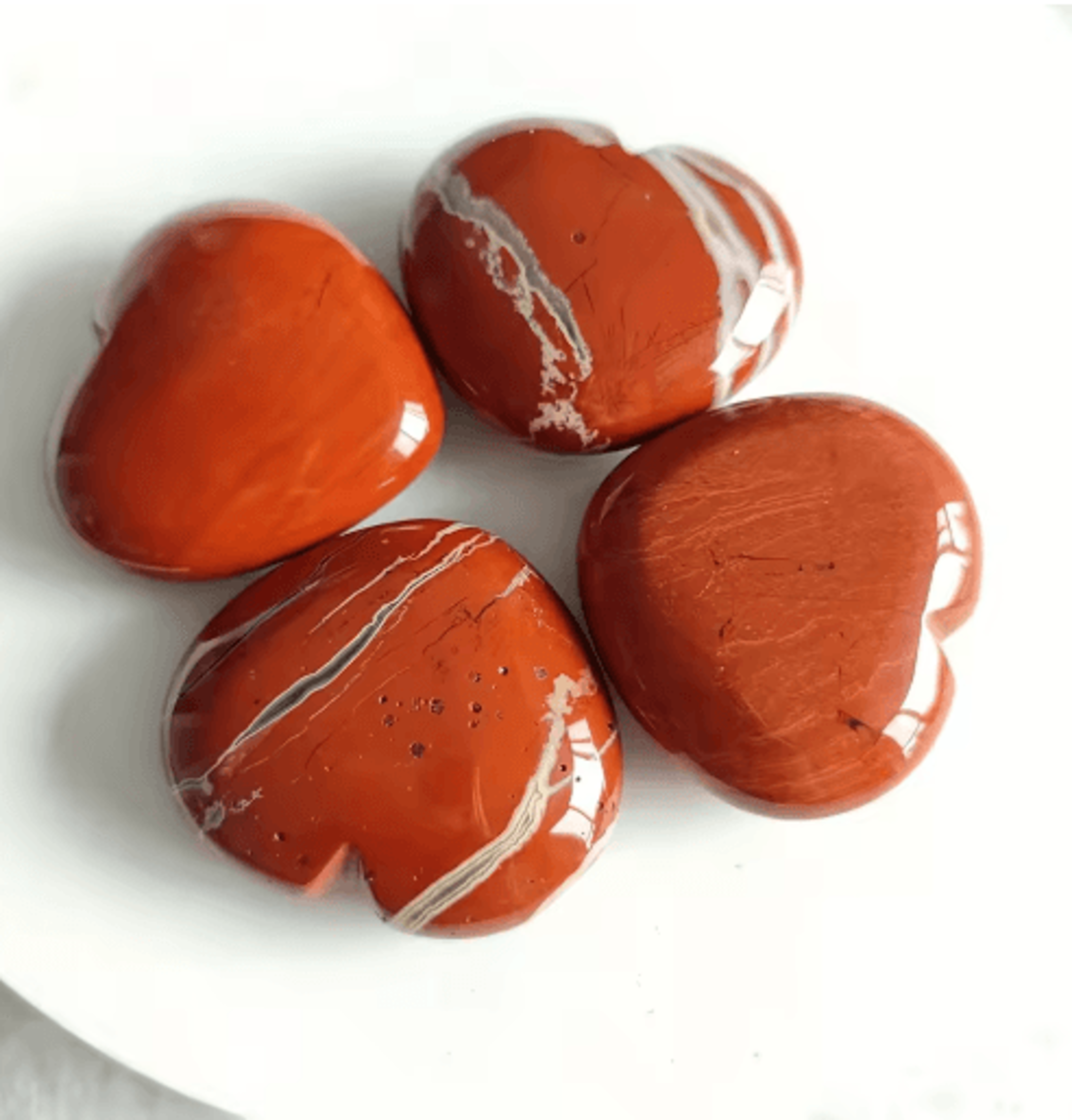 Natural Red Jasper Heart Pendant Decorative Stone Accent For Home Gifts  Jewelry 4