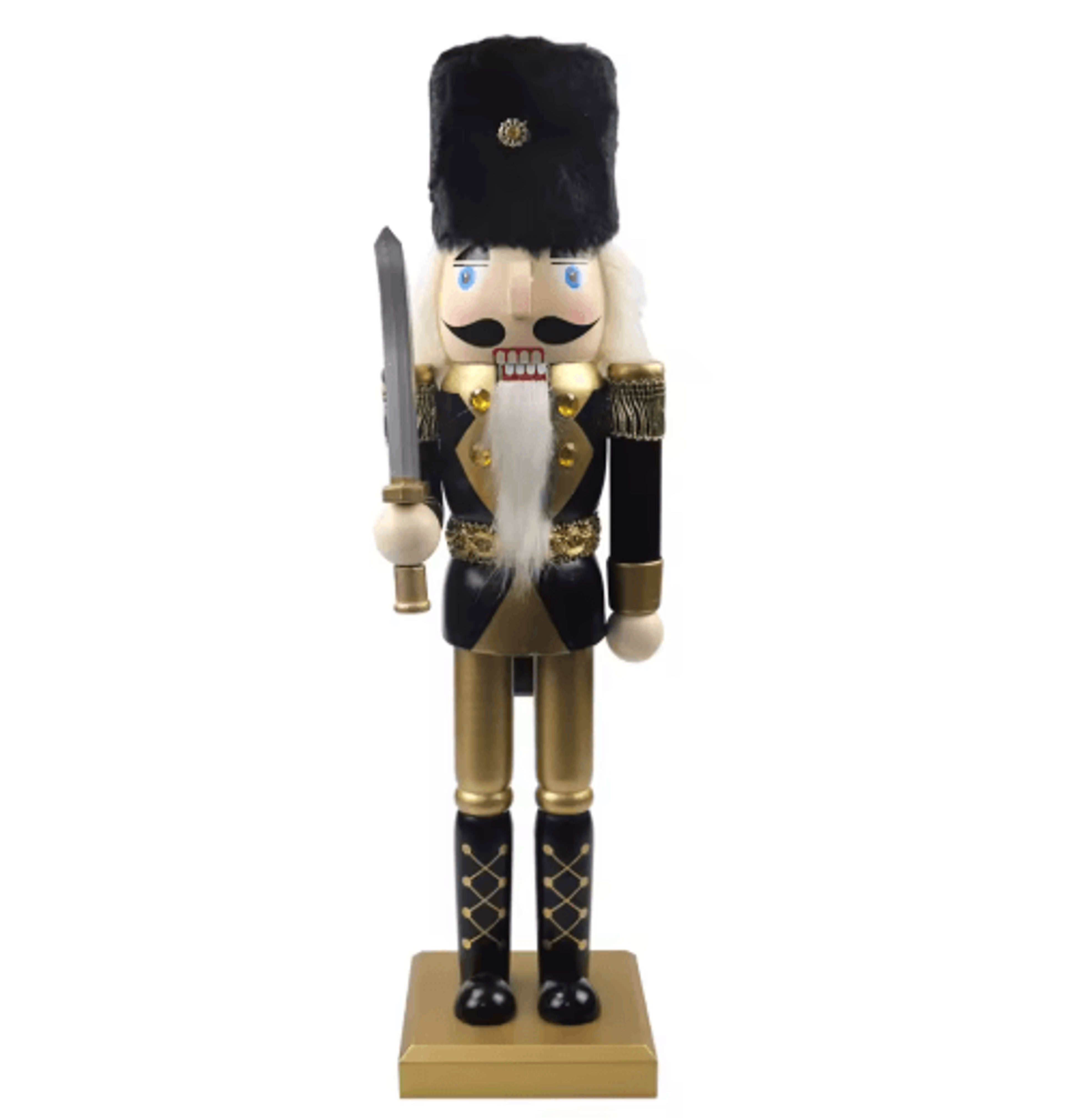 Classic Tabletop Nutcracker Ornament  Festive Holiday Figurine For Home And Garden Decor 5