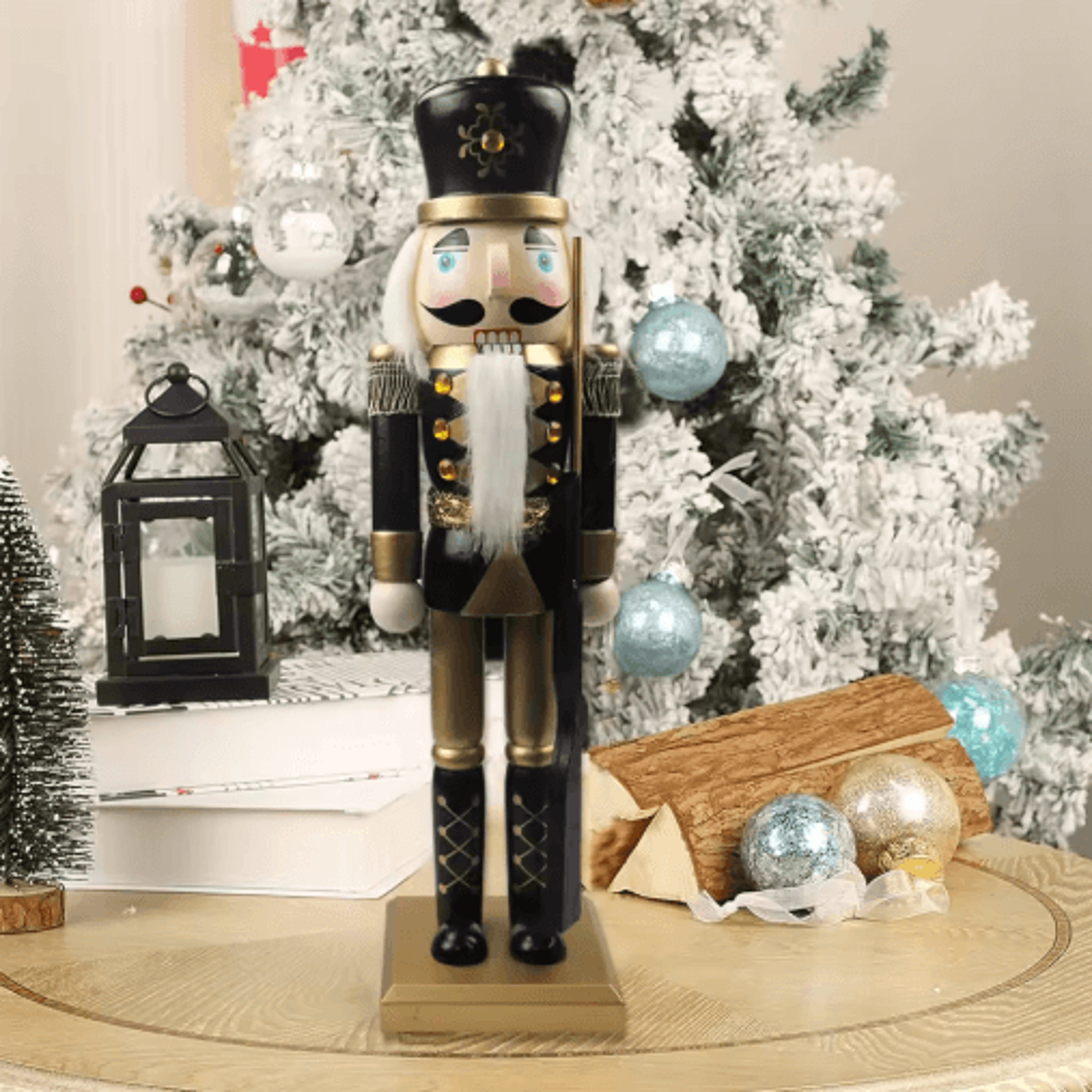 Classic Tabletop Nutcracker Ornament  Festive Holiday Figurine For Home And Garden Decor 9