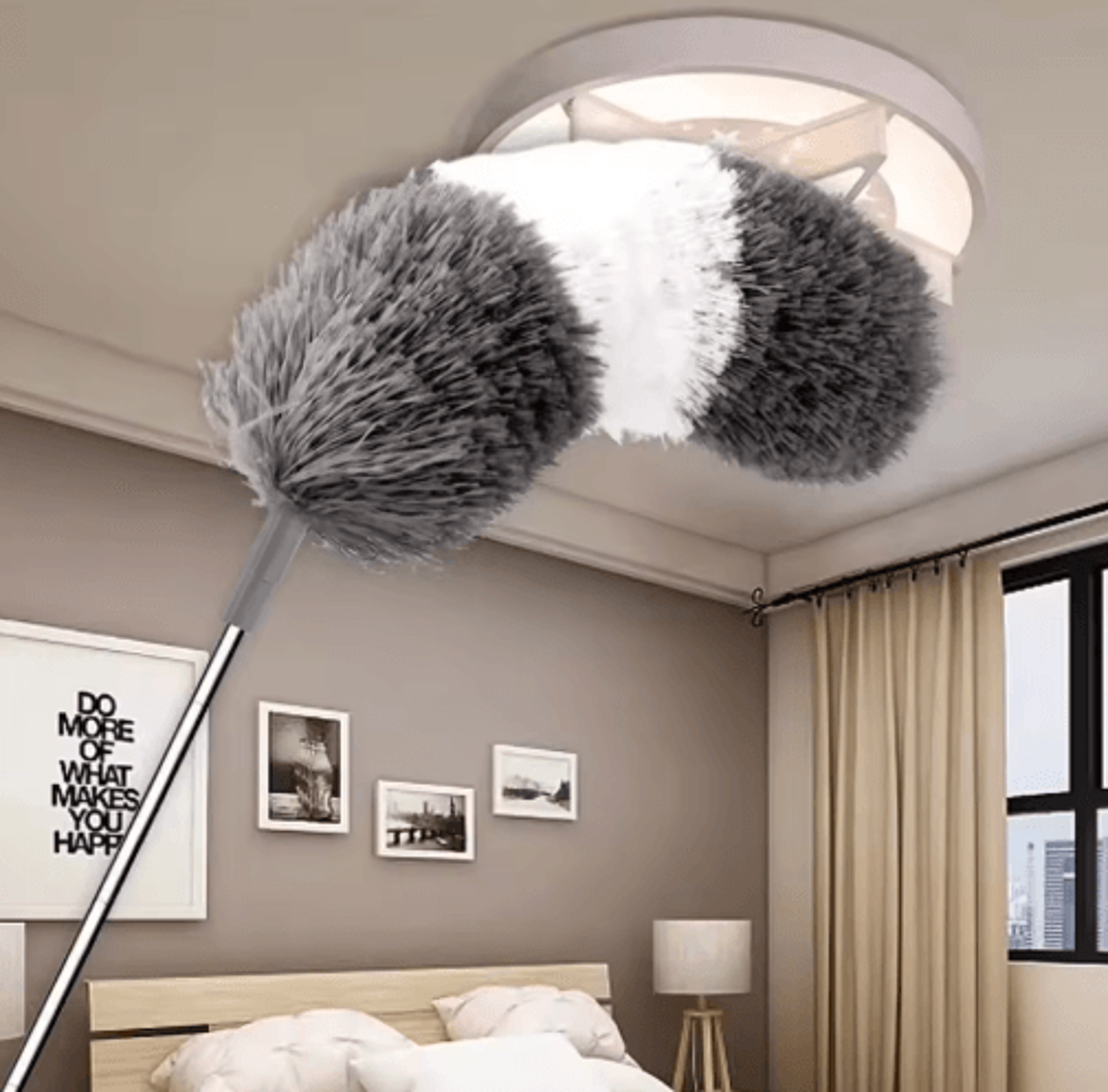 Extendable Microfiber Duster  Telescopic Bendable Cleaning Brush For Ceiling  Home Dusting 11