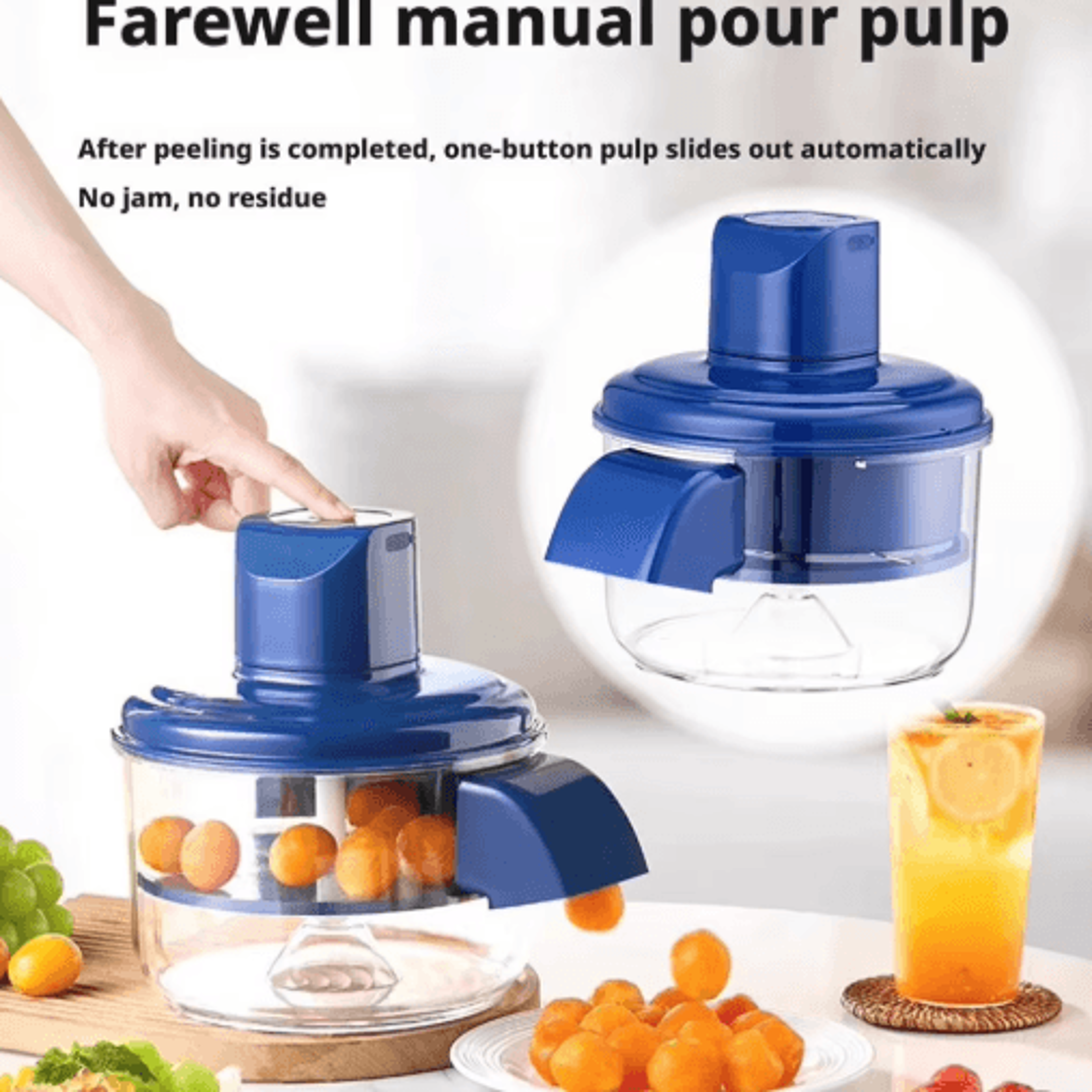 Automatic Electric Grape Peeler For Quick And Hands Free Fruit Prep 0