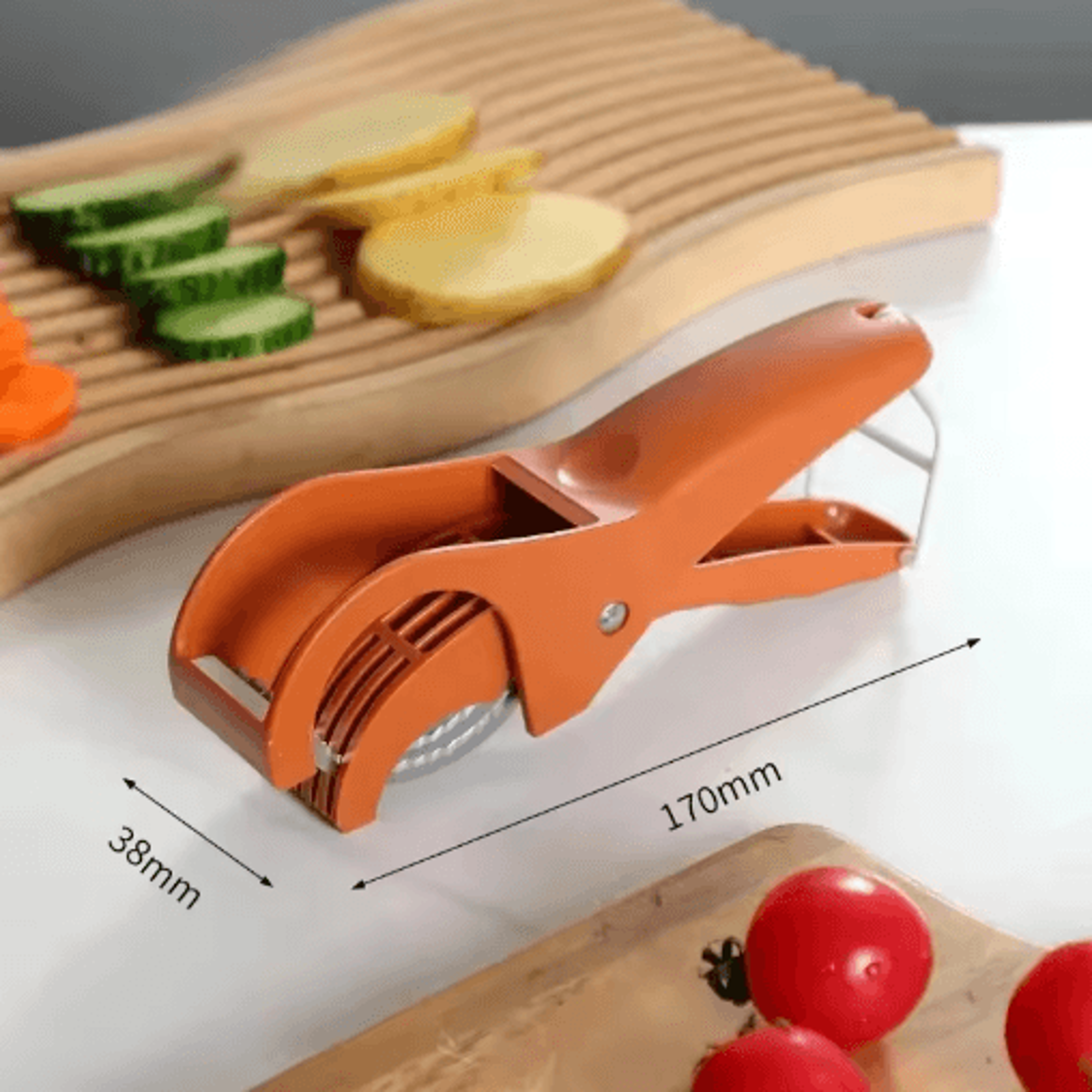 HooFun Stainless Steel Vegetable Slicer And Multi Functional Salad Cutter 2