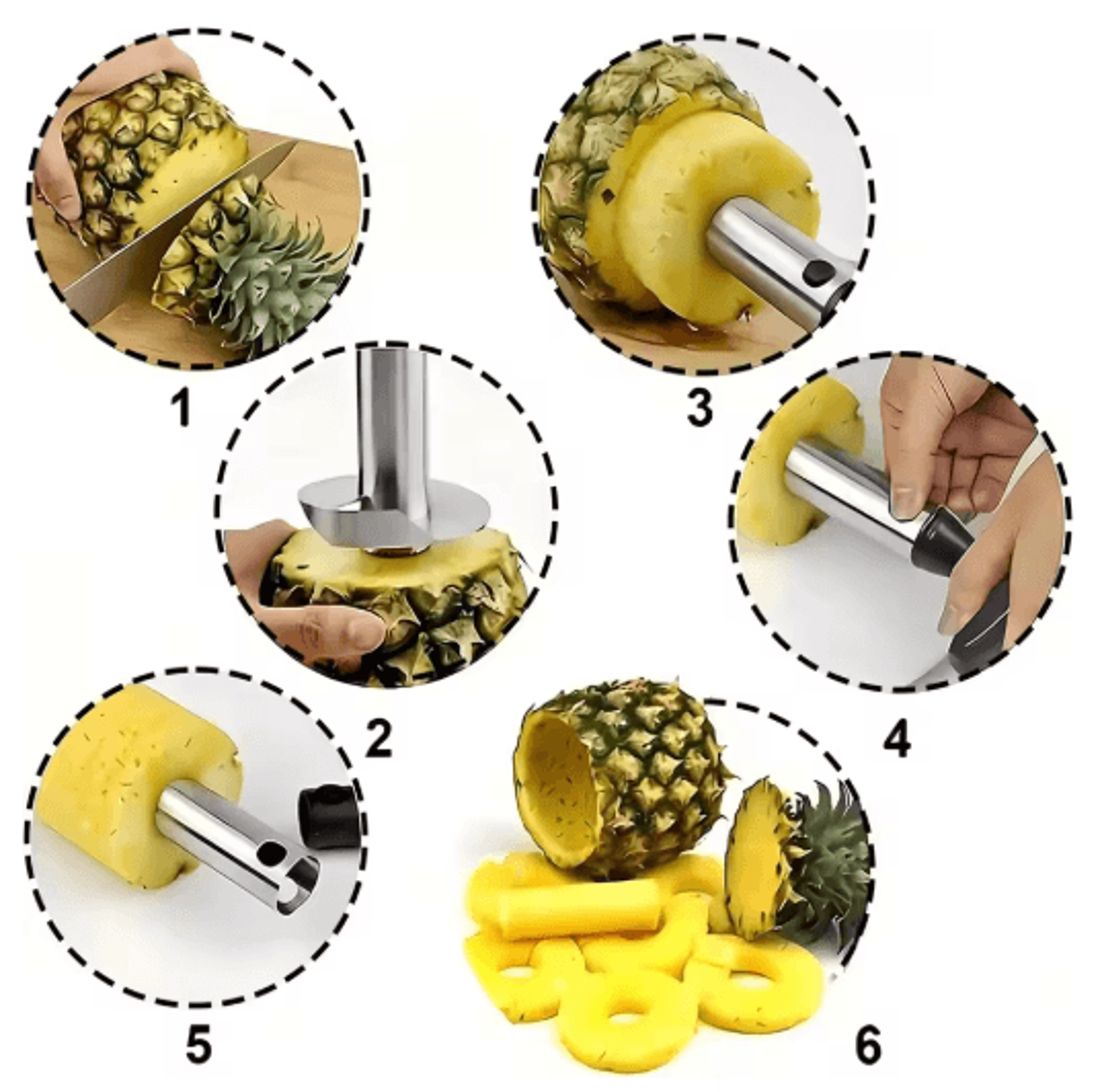 Stainless Steel Pineapple Slicer And Corer Tool 0