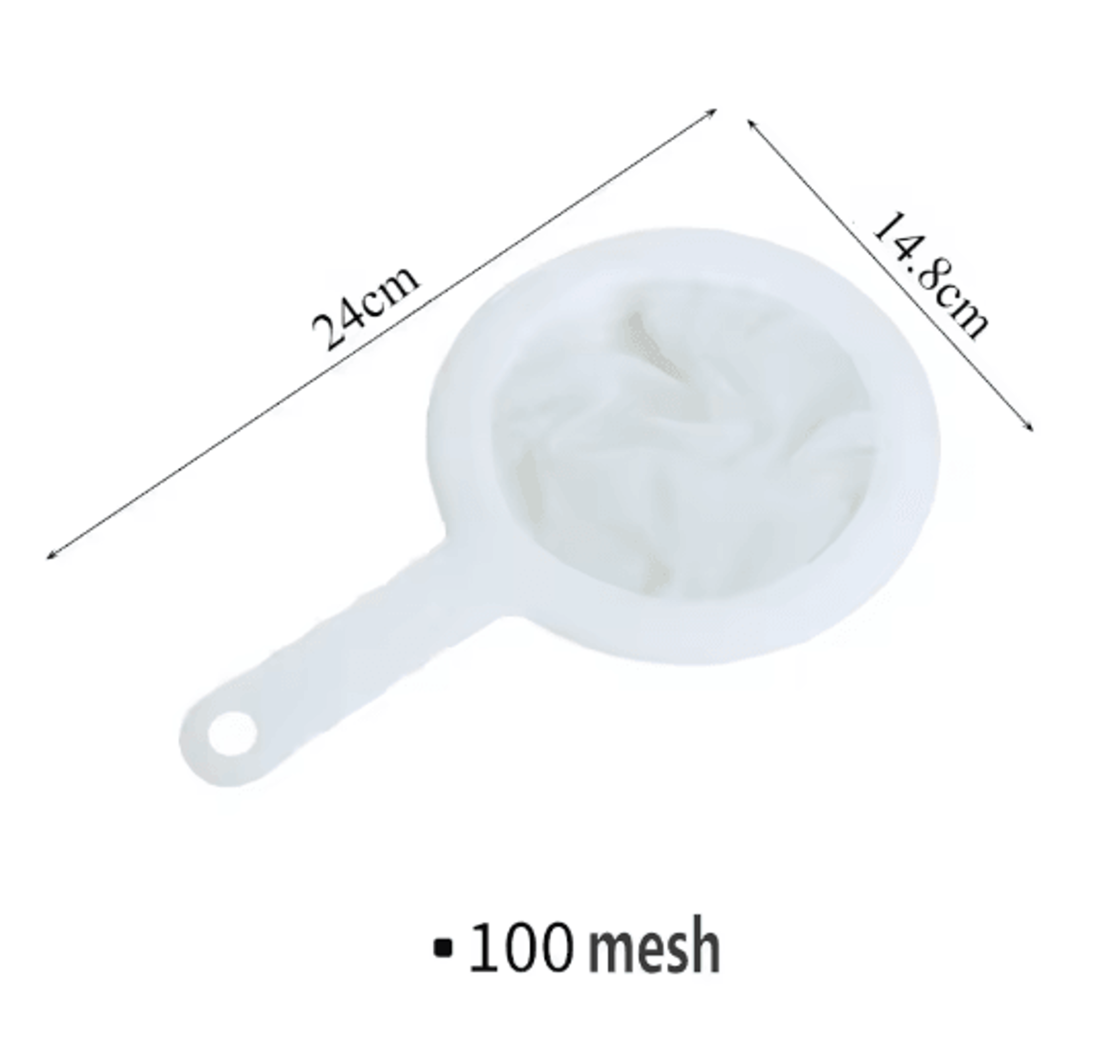 Ultra Fine Nylon Mesh Strainer Spoon For Soy Milk Juice Coffee And Tea 2