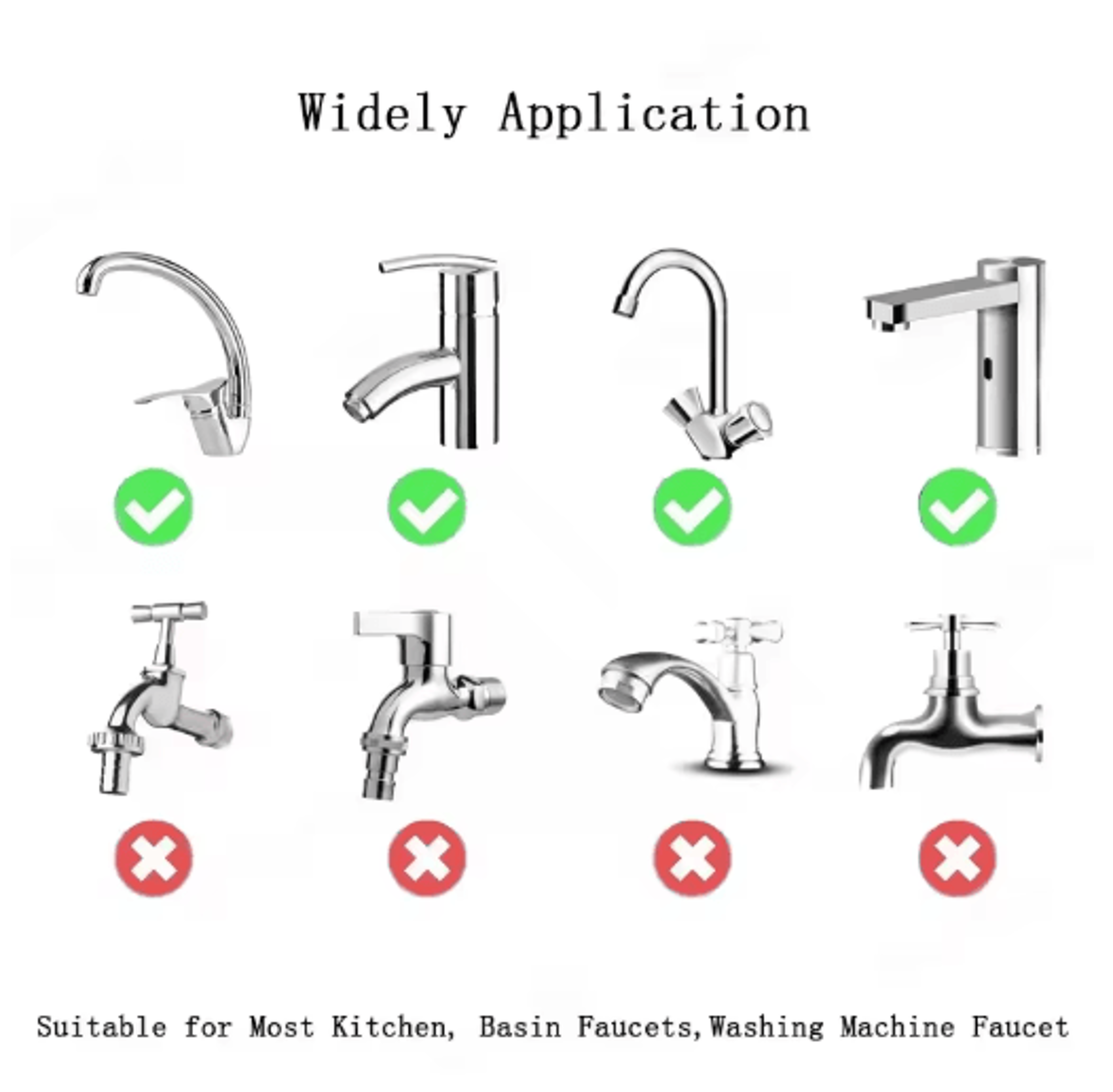 1080 Degree Rotating Kitchen Faucet Extender With Dual Mode Spray 4