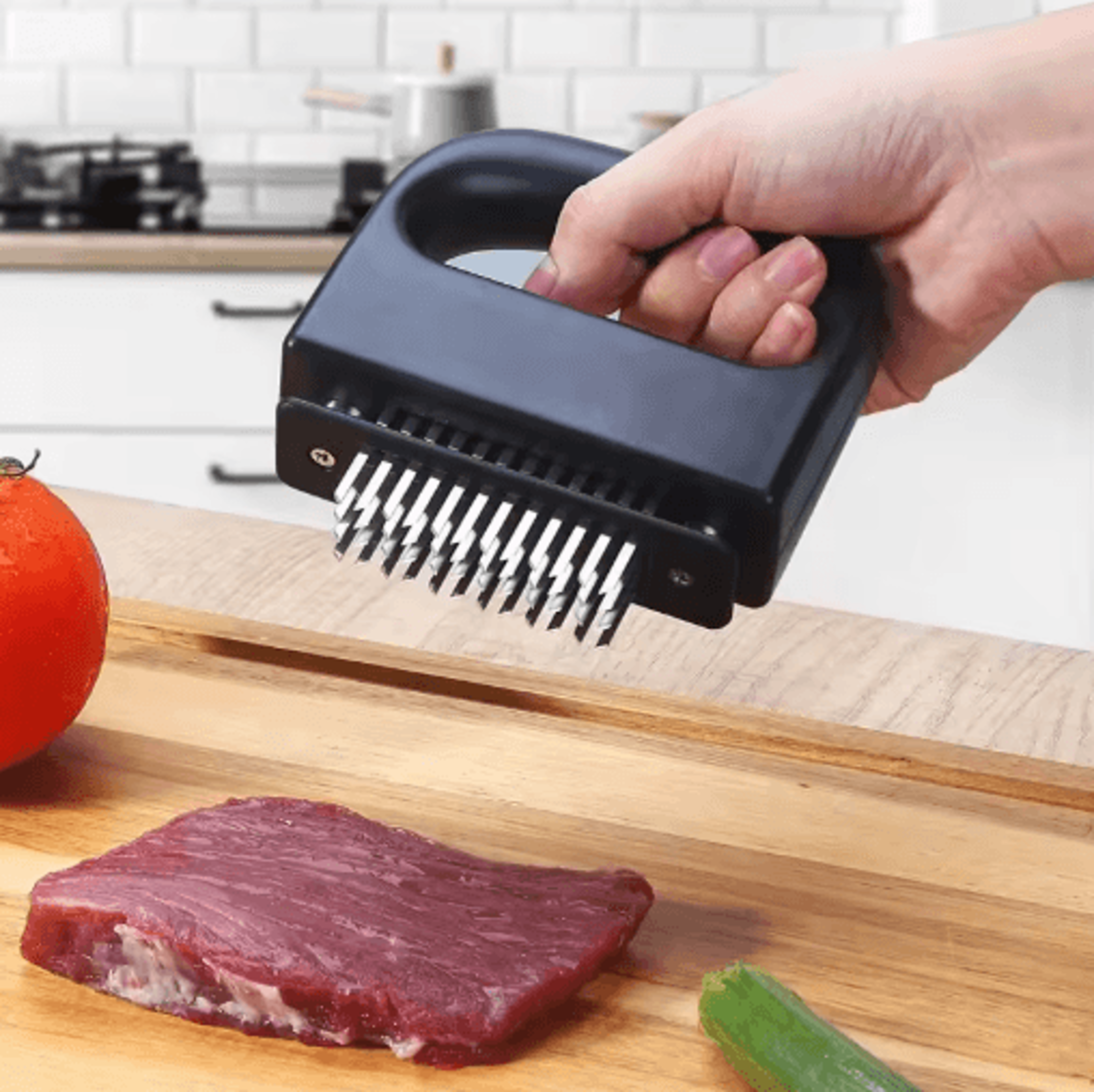 48 Needle Meat Tenderizer Tool For Juicy Flavorful Steaks 6