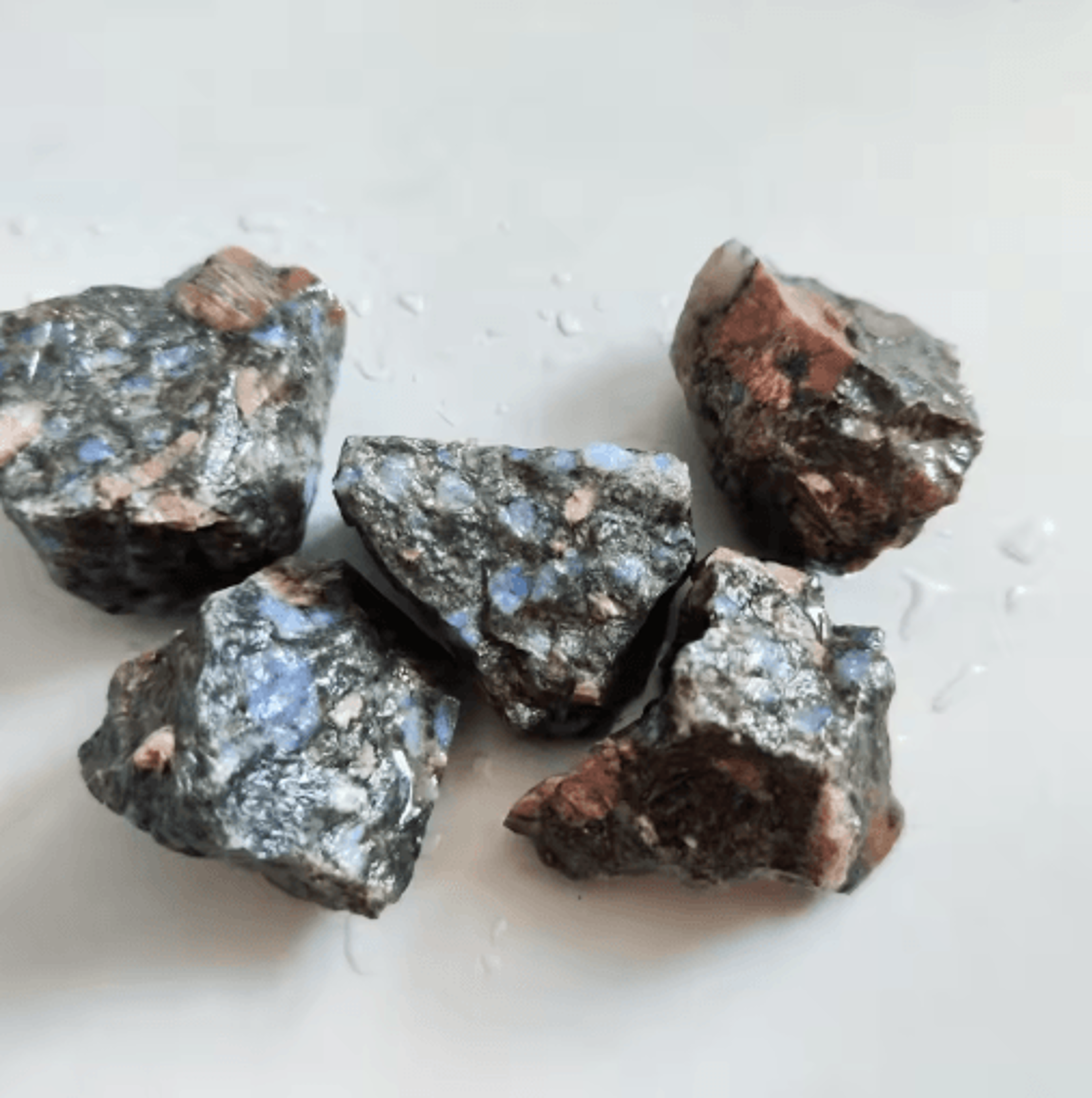 Natural Glaucophane Blue Reiki Meditation Stone  Raw Mineral Specimen 1