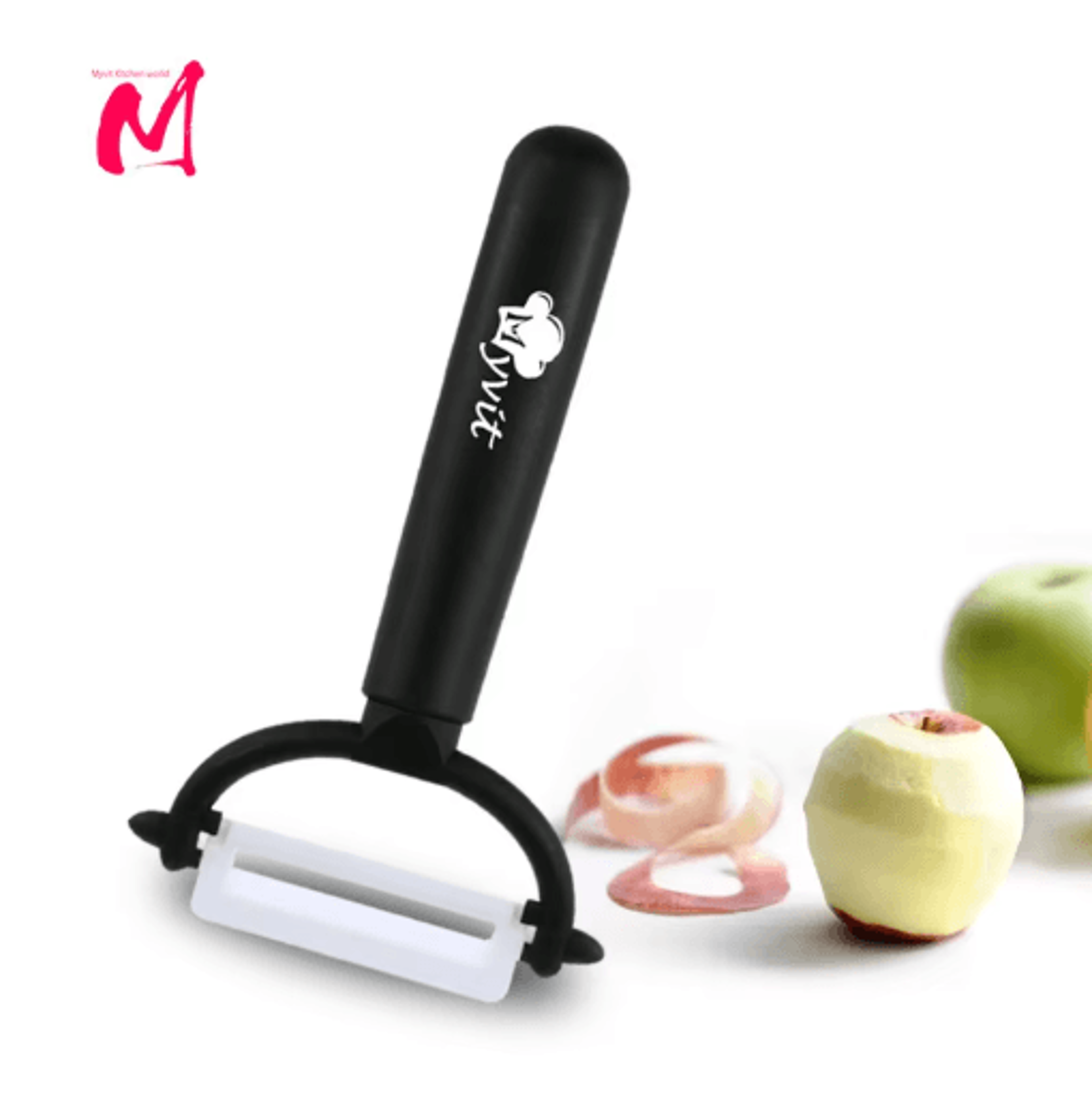 PureEdge Ceramic Vegetable Peeler And Zirconia Paring Knife 0