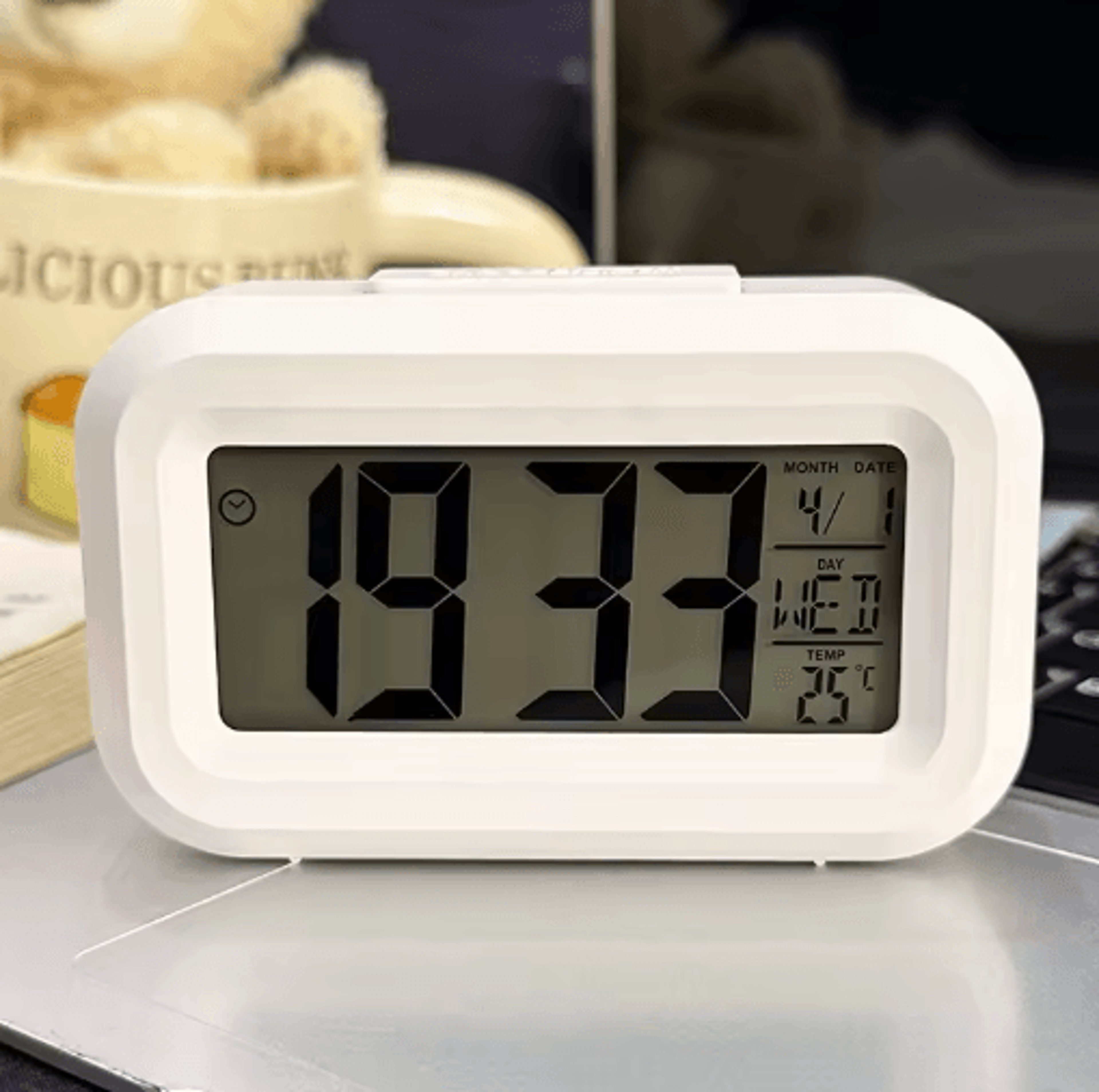 SmartGlow LED Digital Alarm Clock With Backlight And Snooze 0