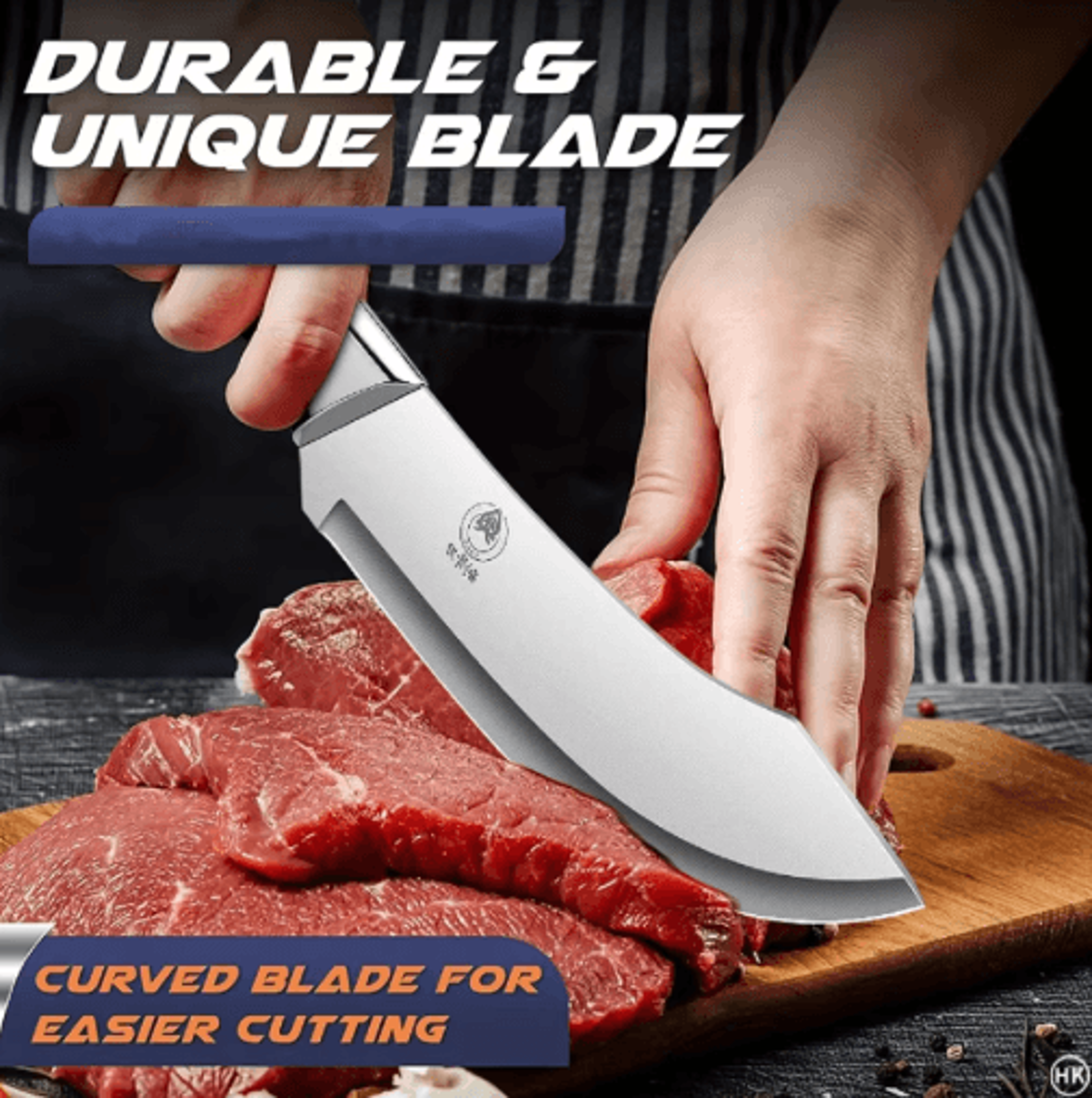 Professional Boning Knife  Sharp Chef Kitchen Knife For Skin Peeling And Meat Cutting 2