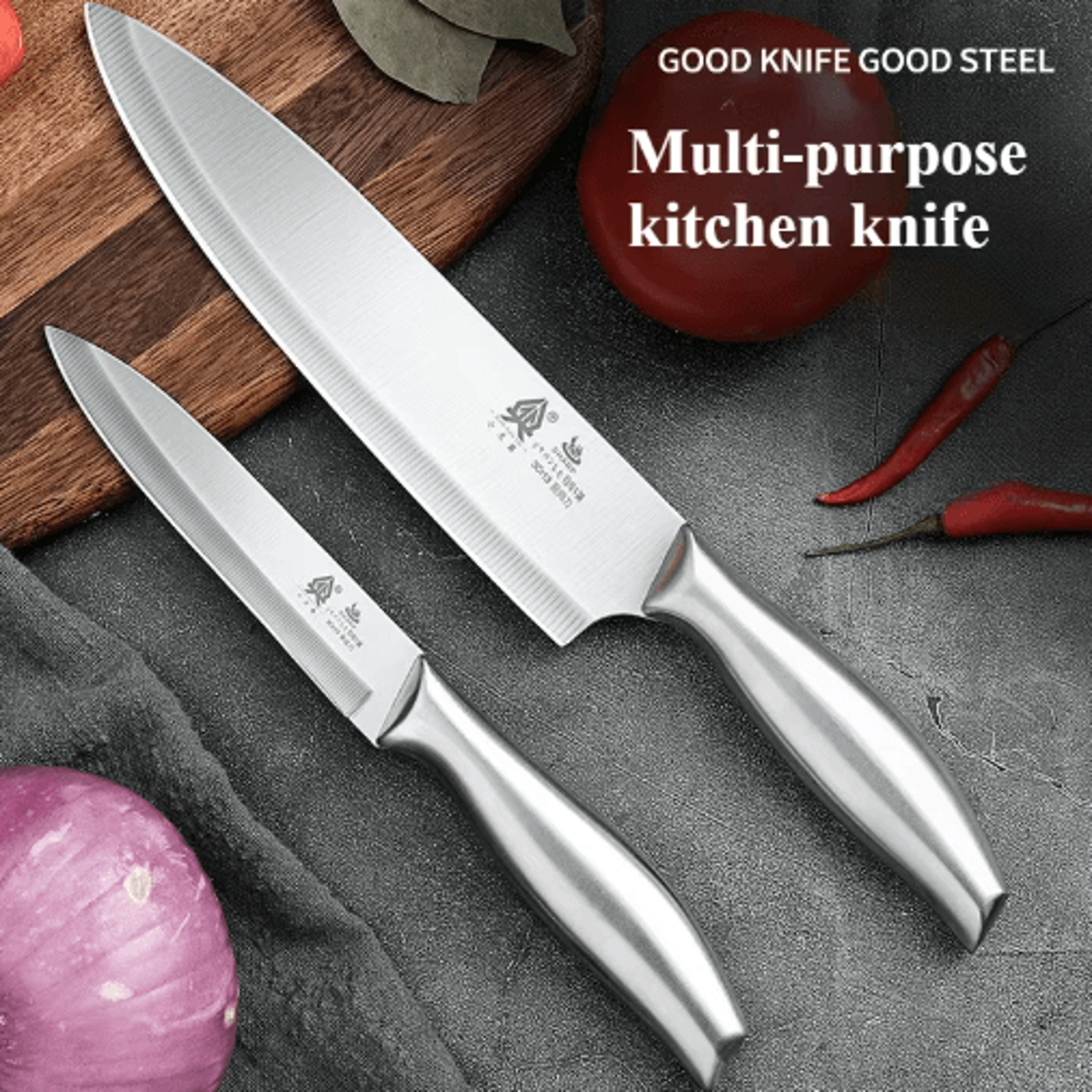 Premium Stainless Steel Kitchen Knife  Multifunctional Fruit And Meat Cutting Chef Knife 0