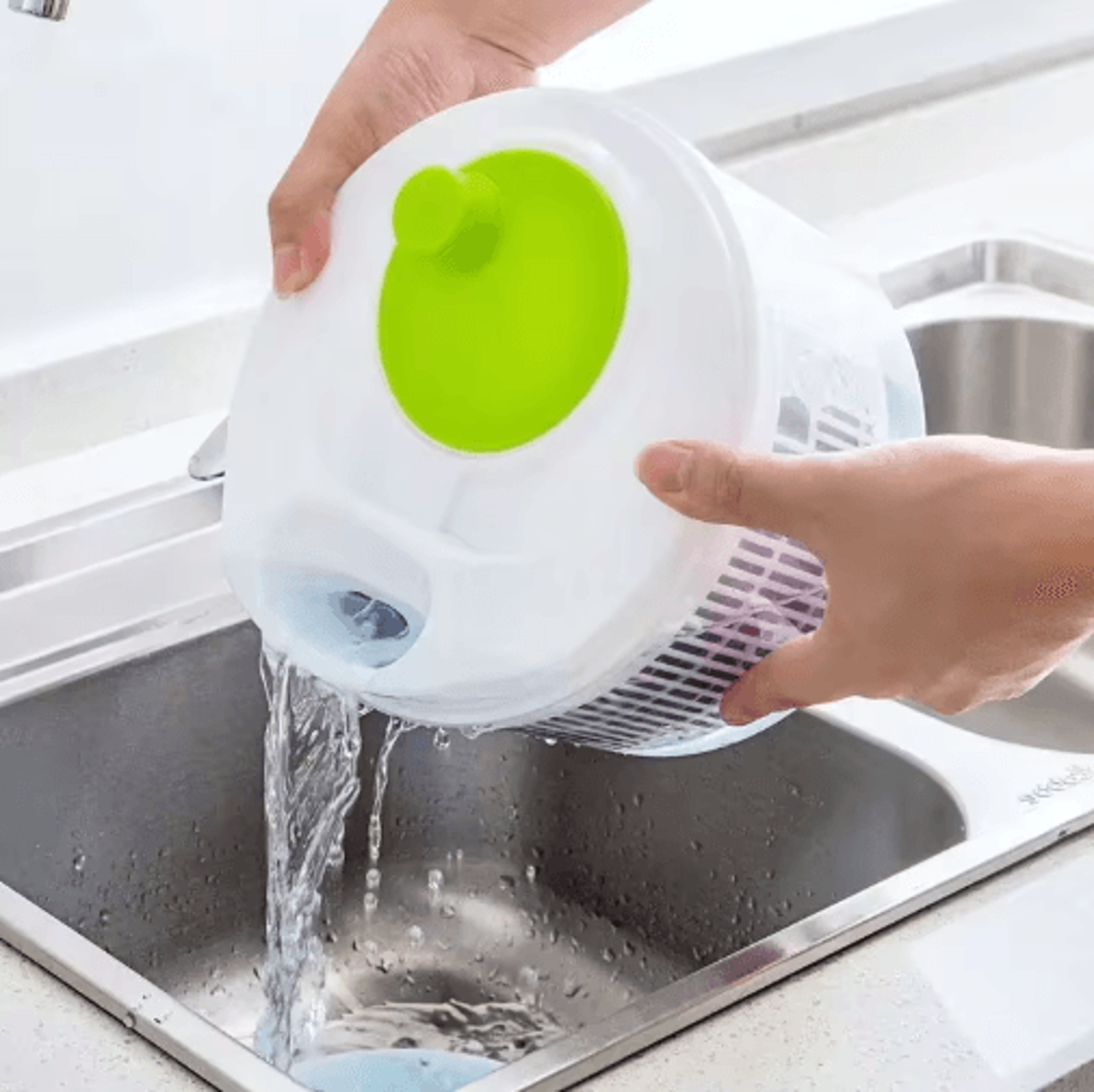 Premium Salad Spinner  Lettuce Washer And Dryer For Fresh Leafy Greens 0