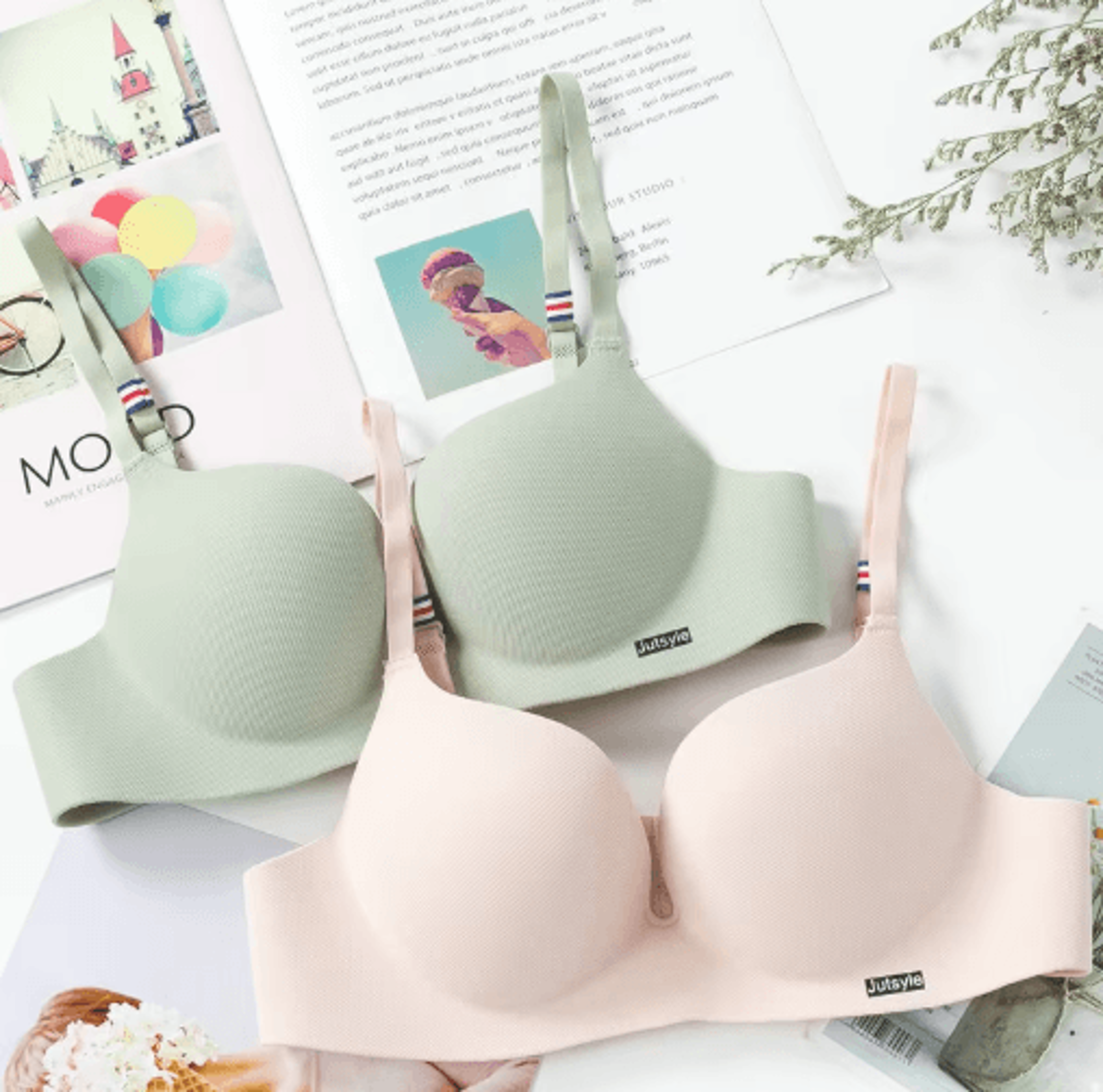 Ice Silk Seamless Bralette For Women  Wireless Push Up Bra With Adjustable Straps 9