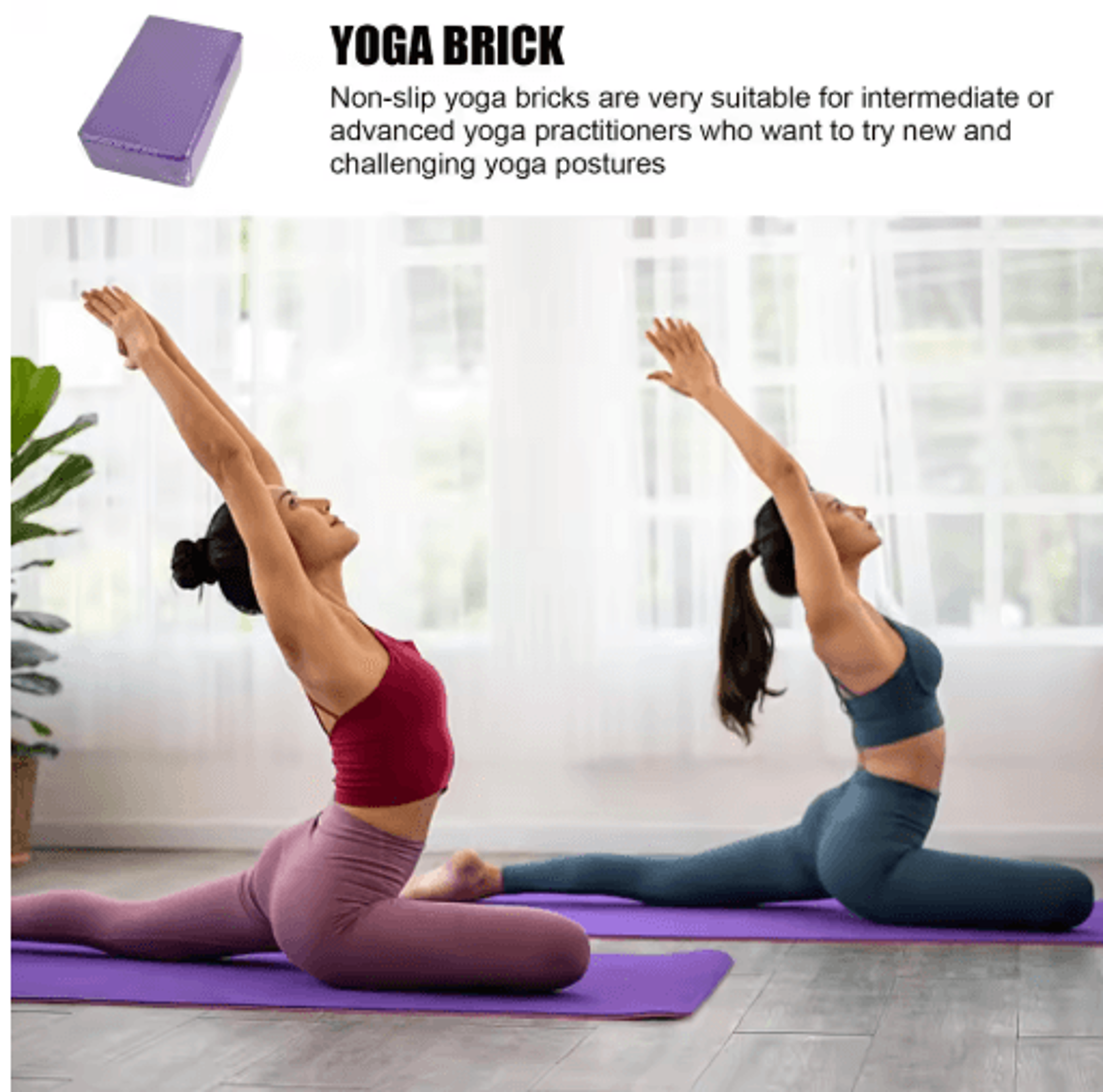 EVA Yoga Blocks  Lightweight Foam Yoga Brick For Stretching Dance And Fitness Training 7