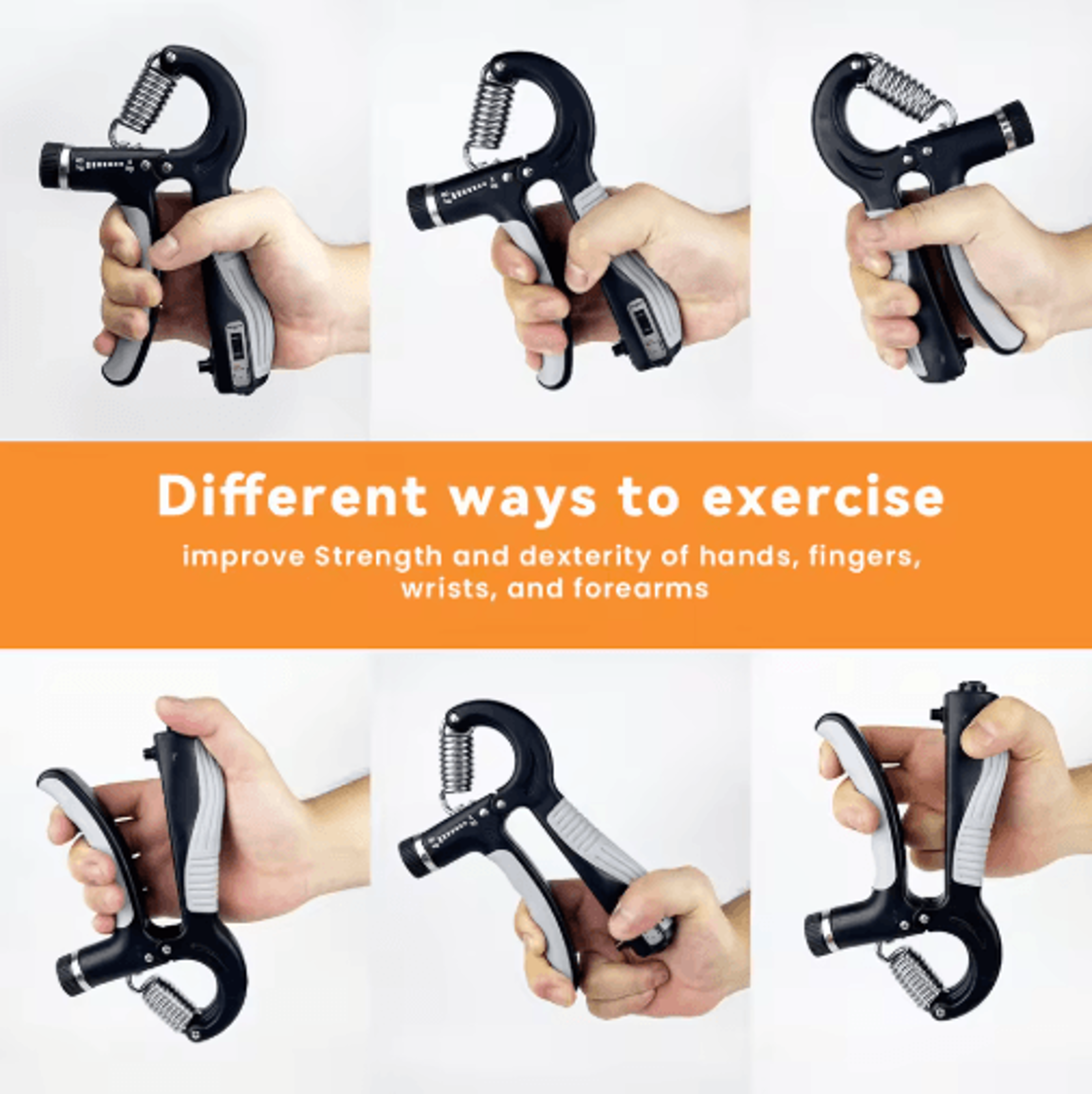 ProFlex Adjustable Hand Grip Strengthener 11132 Lbs Forearm Trainer 3