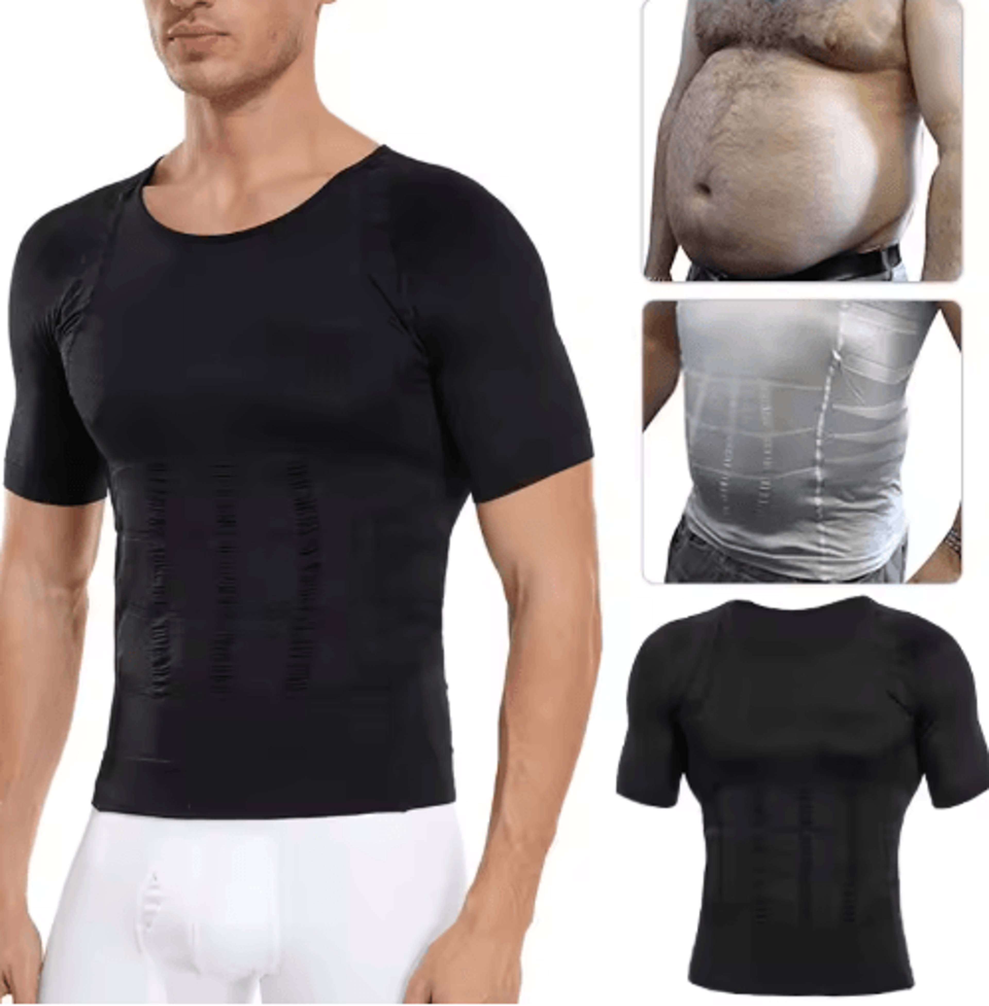 UltraFit Men Compression Slimming Shirt For Chest And Tummy Control 7
