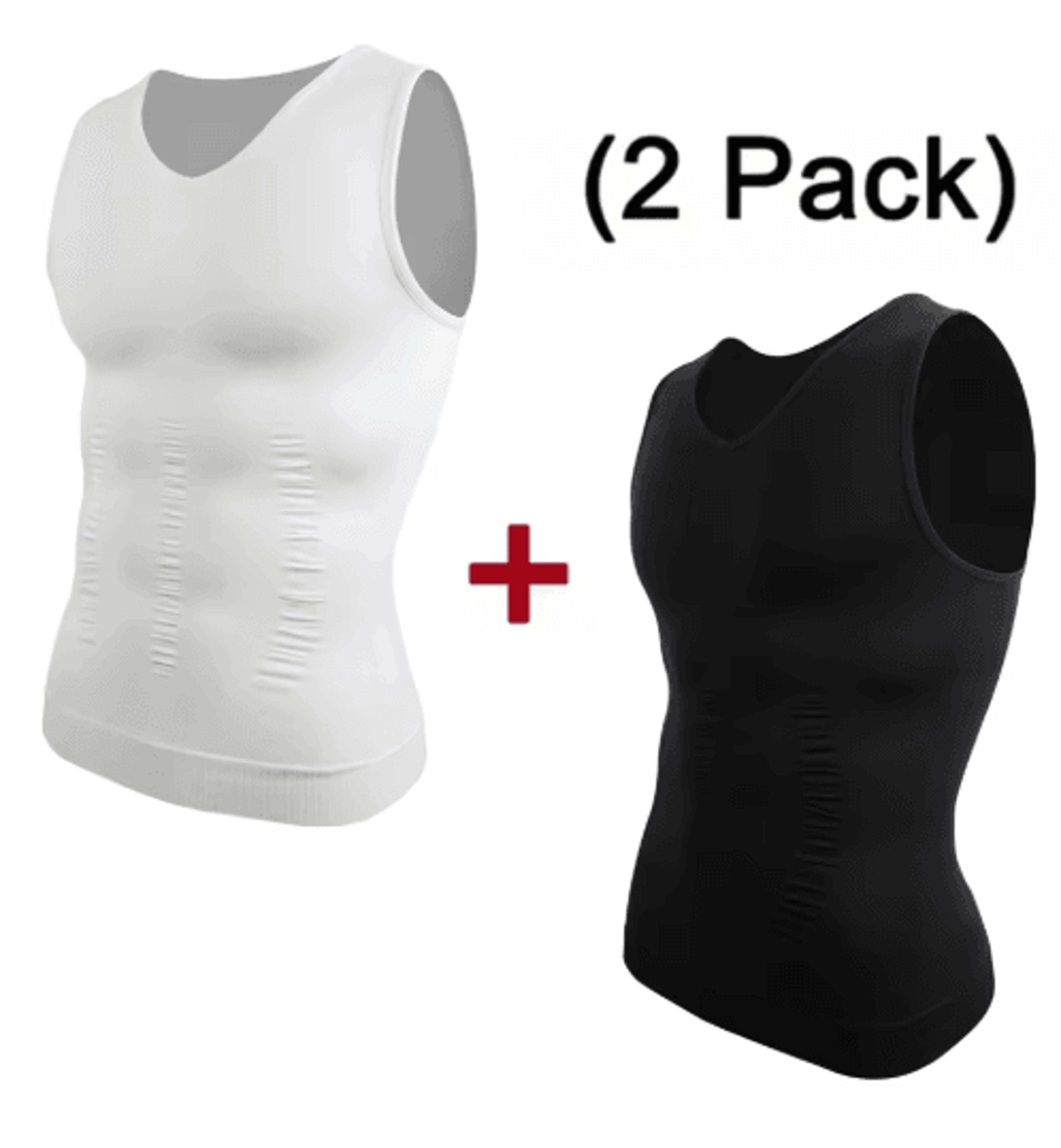 Compression Slimming VNeck Shapewear Tank Tummy Control Muscle Base Layer 1