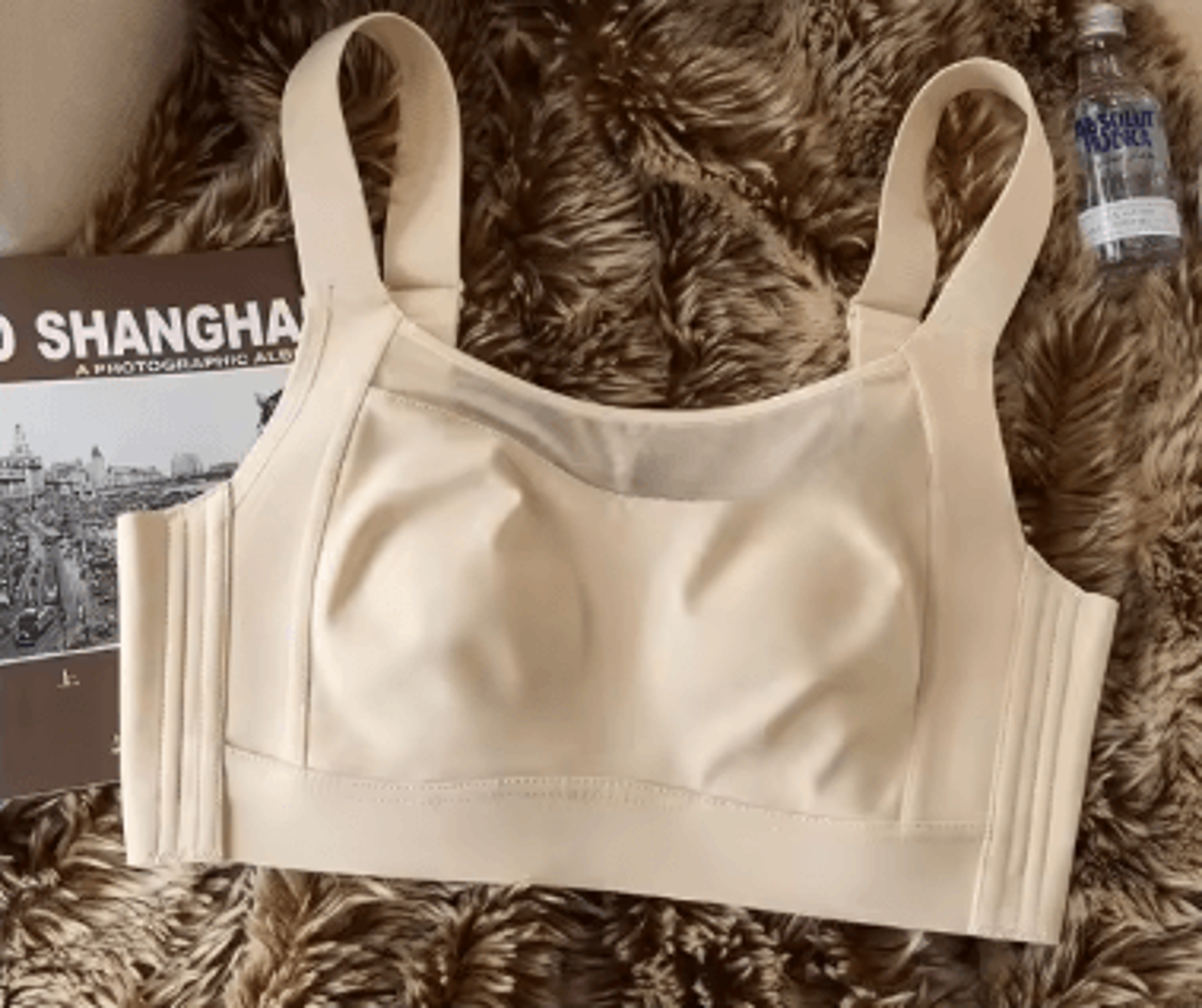 White Full Cup Minimizer Strapless Seamless Bra With Side Control Support 4
