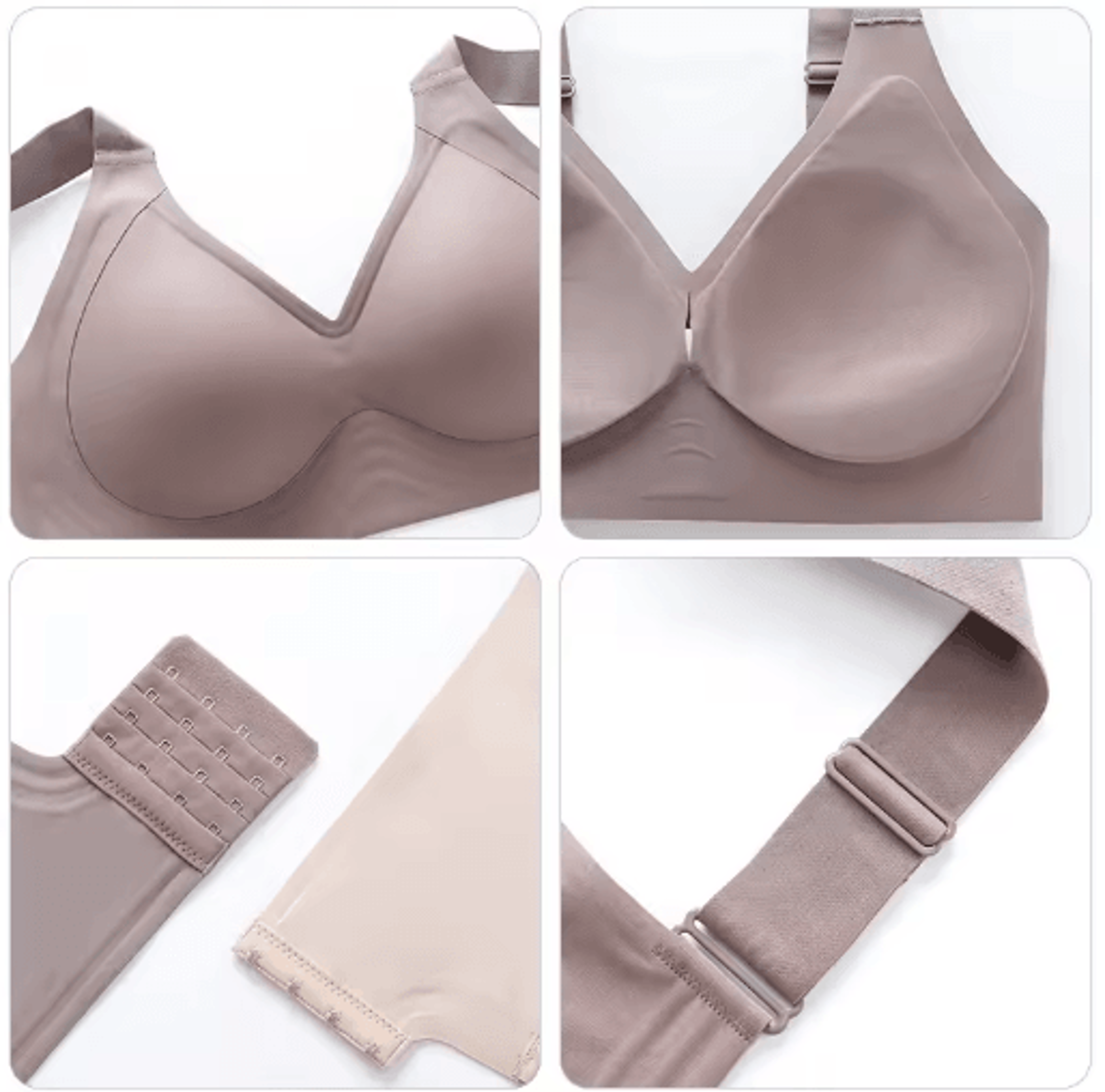 FallSweet Plus Size Push Up Wireless Seamless Thin Cup Bralette M To 6XL 5