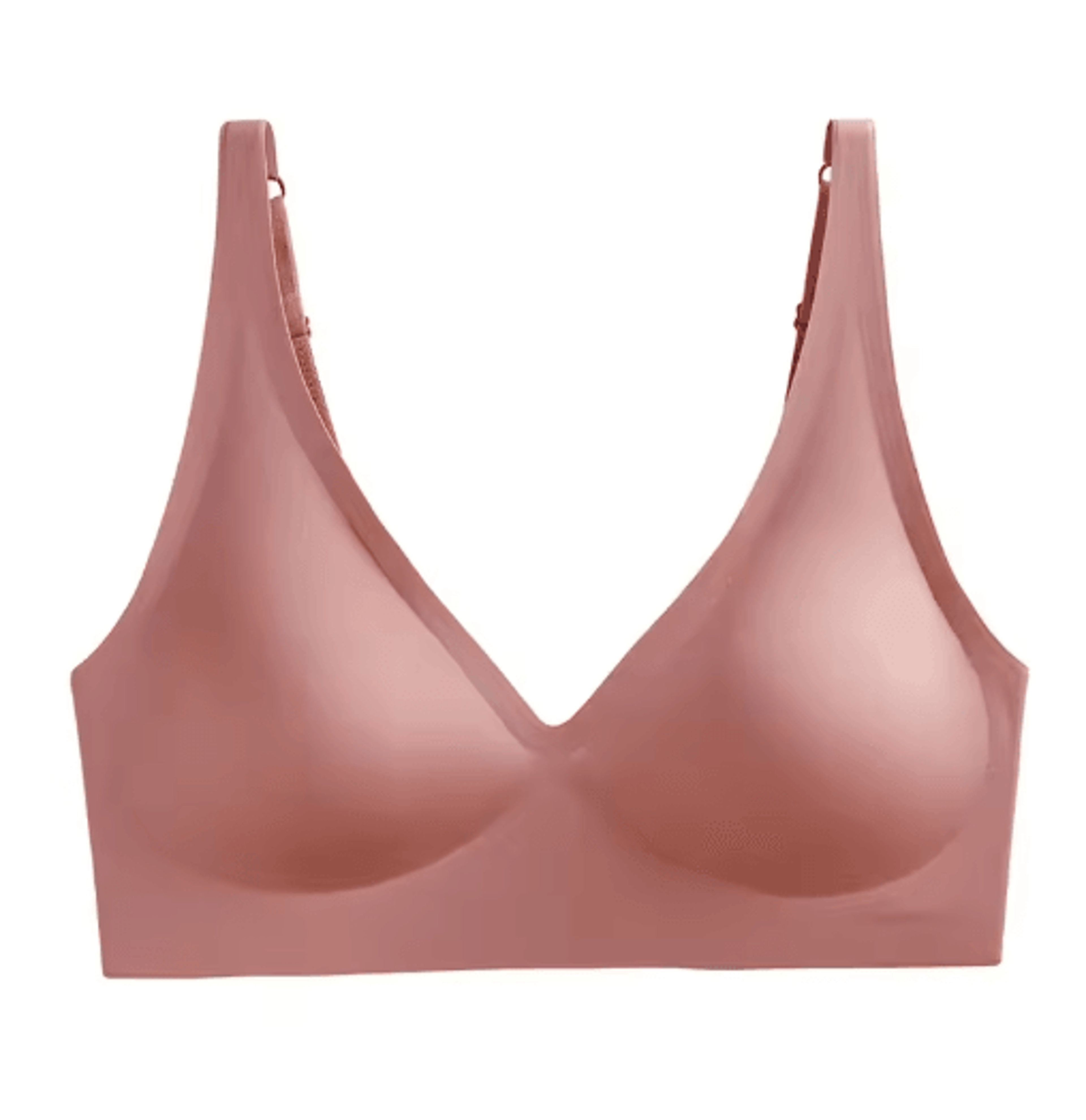 Seamless VNeck Wireless Gathered Bra For Small Chest 3