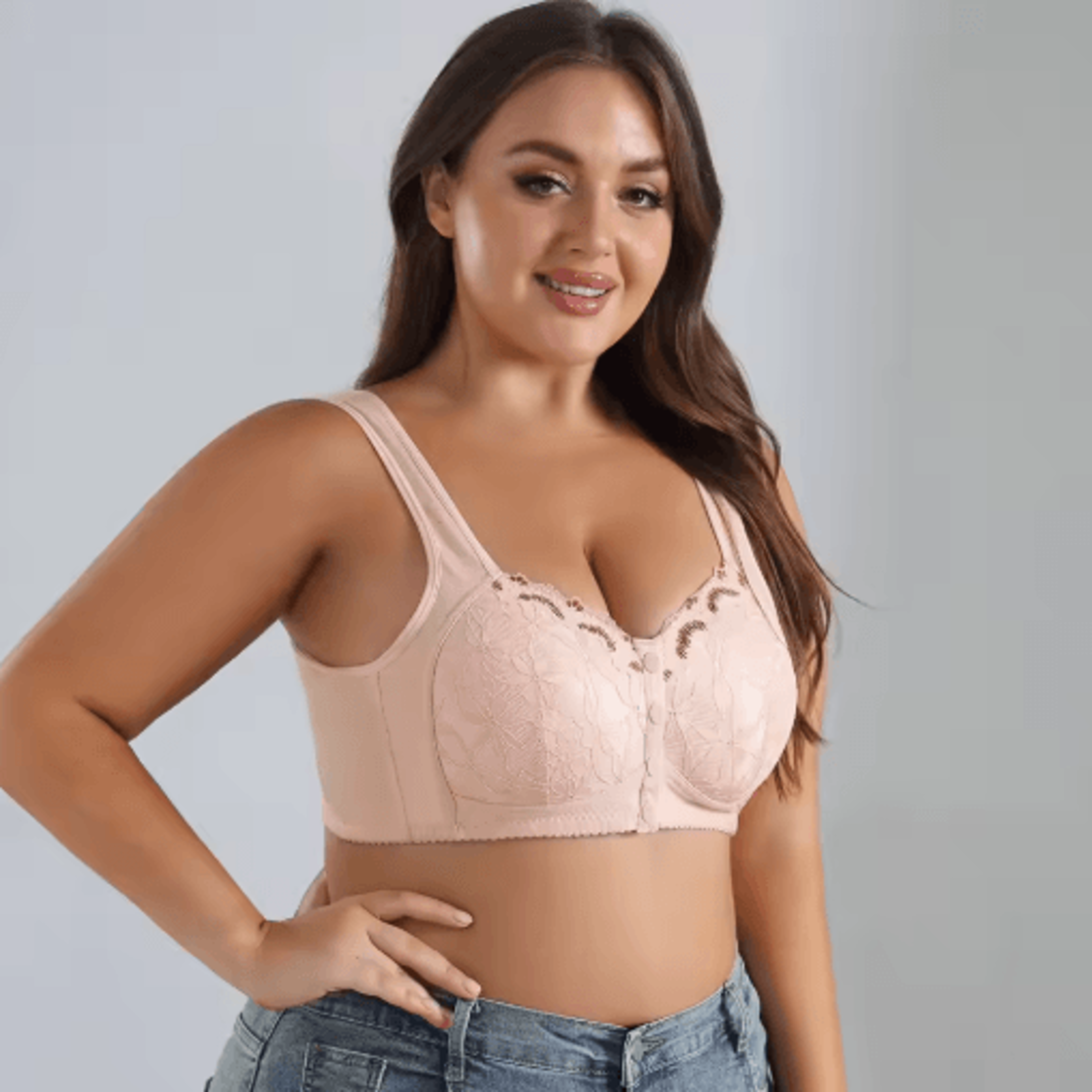 Front Closure Soft Cotton Comfort Bra For All Day Ease 10