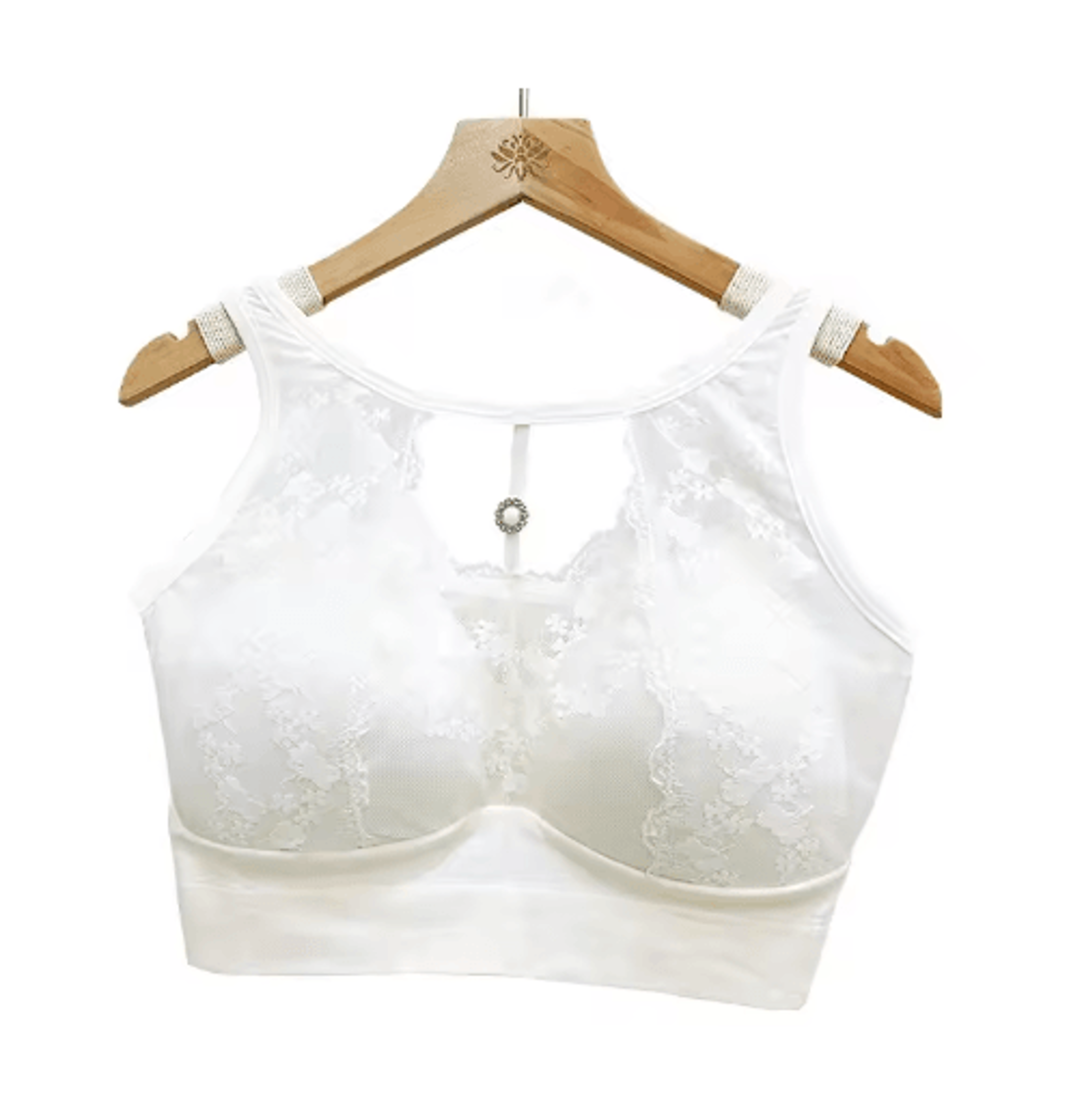 LaceLift Full Cup Wireless Anti Sagging Bra For Large Bust 8