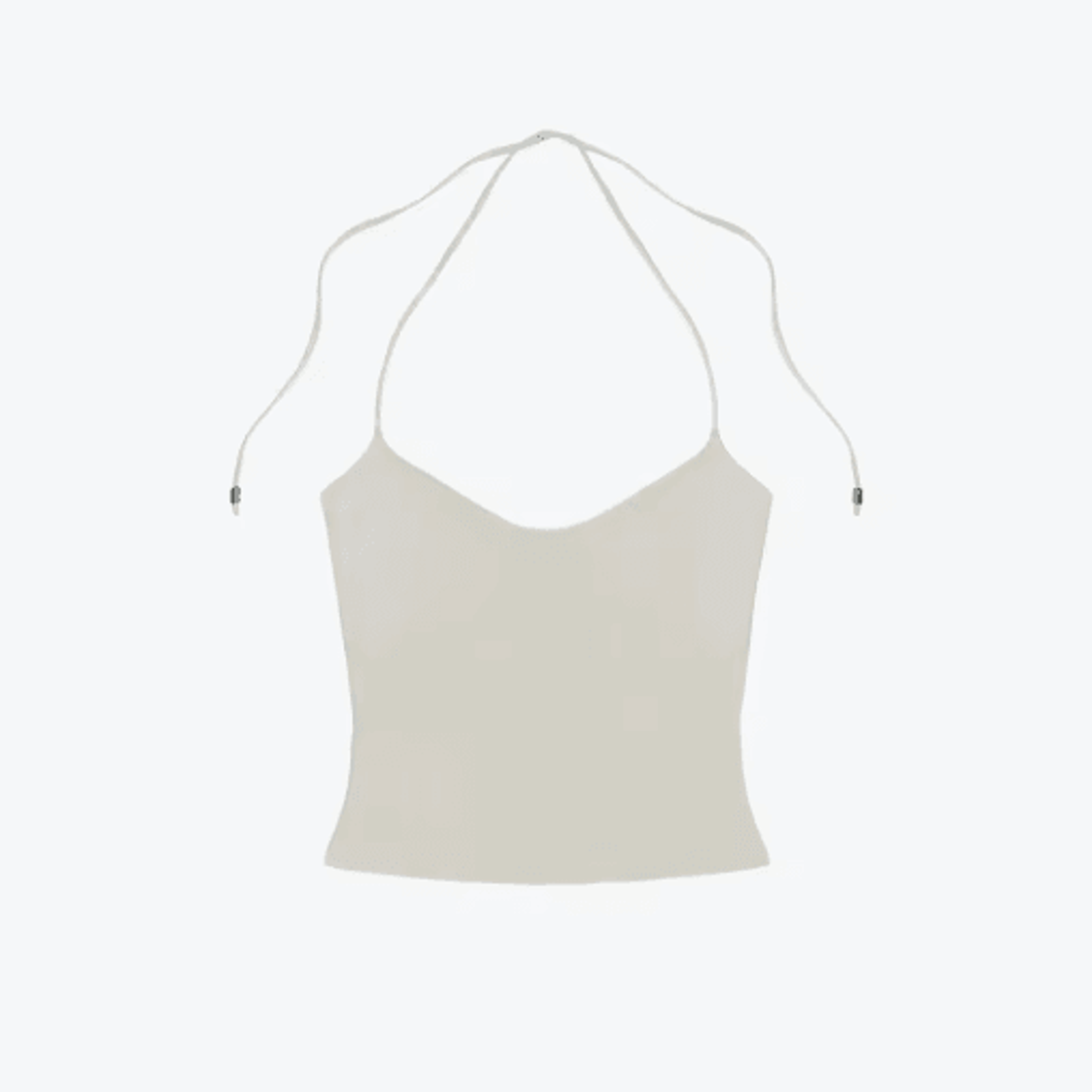 Open Back Halter Camisole With Metal Accents  Stretchy Sexy Summer Tank For Women 1