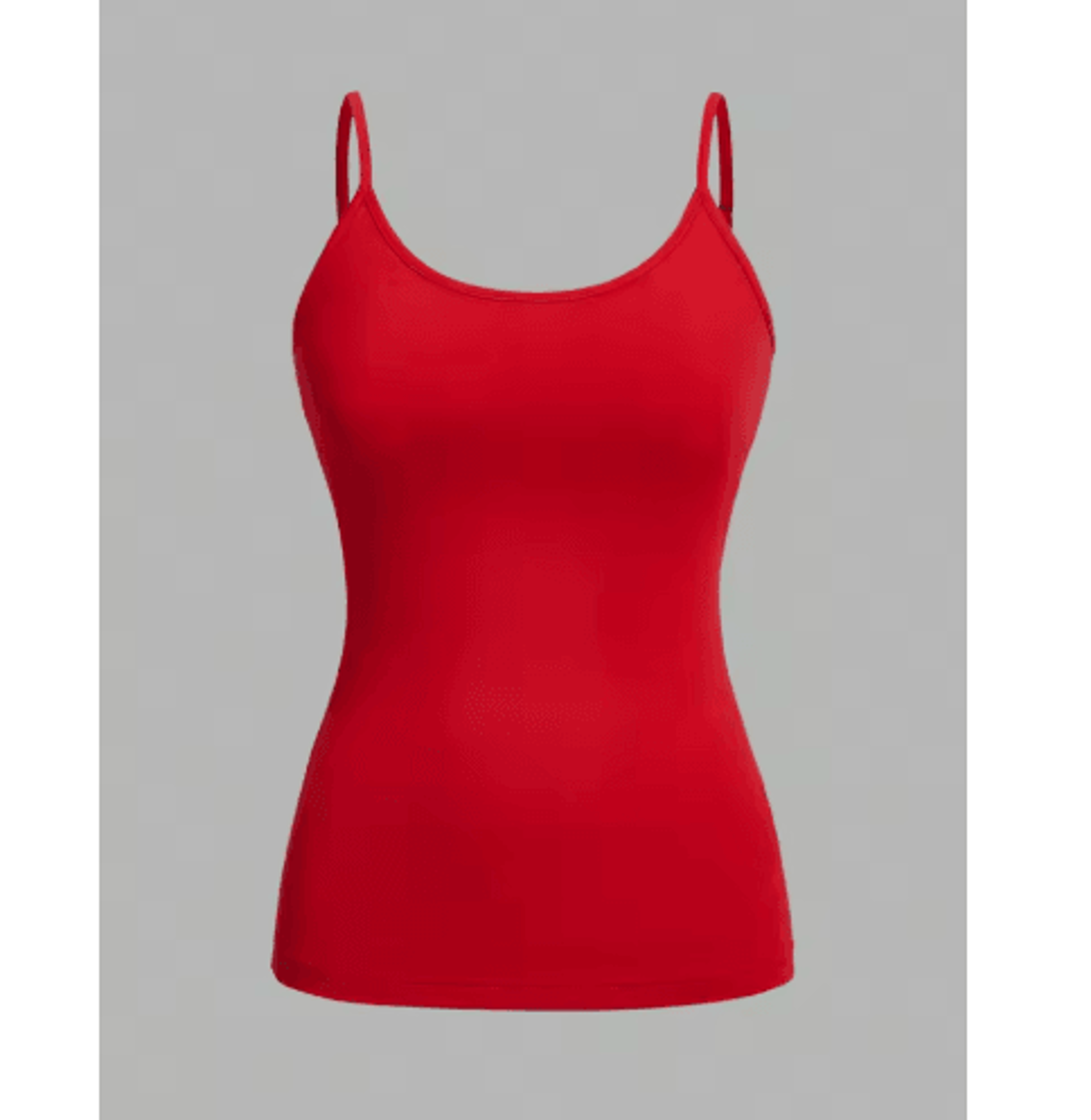 4Piece Womens Solid Color Camisole Set  Summer Strap Basic Sleeveless Tank 0