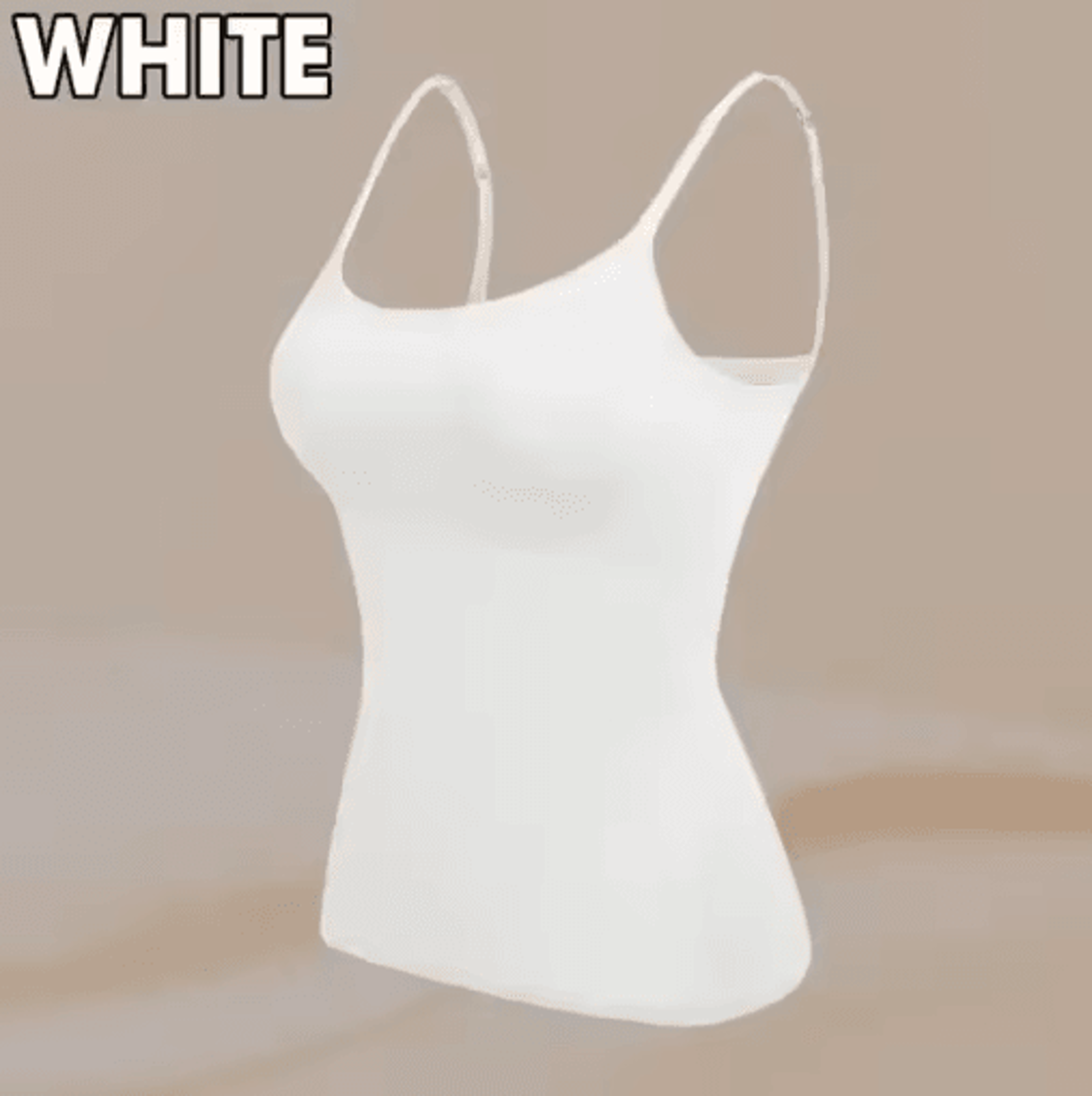 2024 Padded Bra Spaghetti Strap Camisole  Supportive Solid Summer Tank For Women 8
